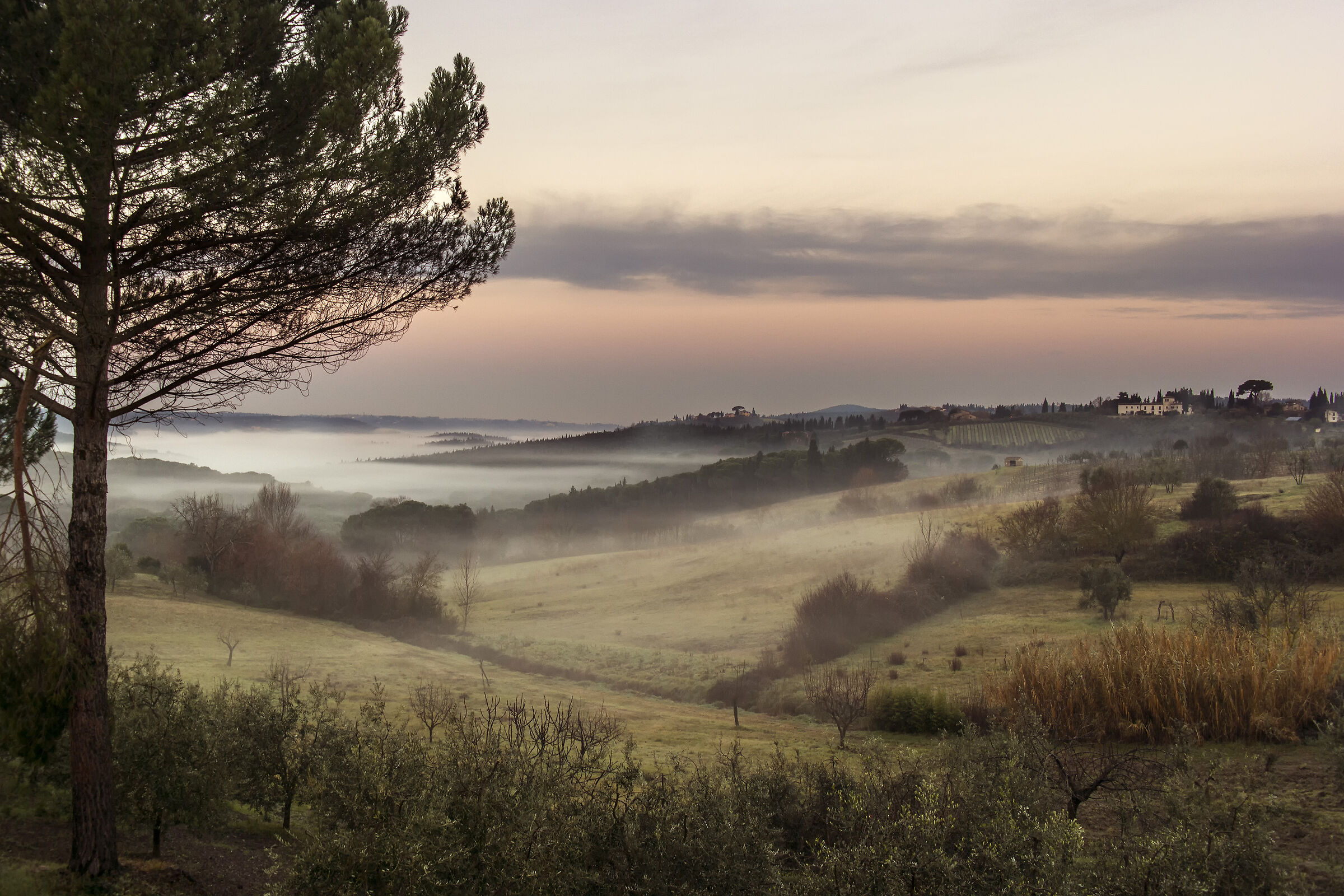 da Strada in Chianti guardando San Casciano Val di Pesa