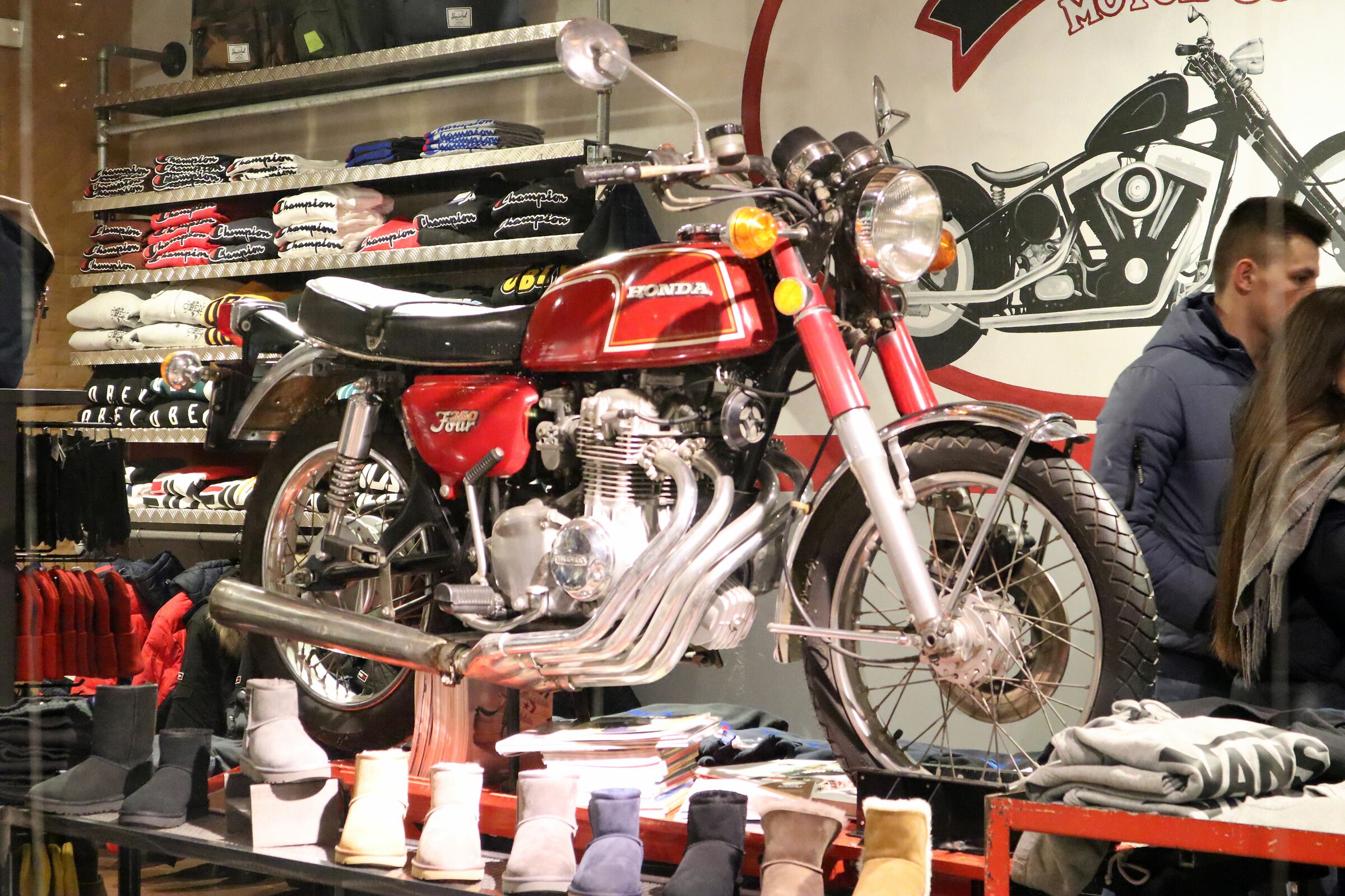 A motorcycle in your shoes