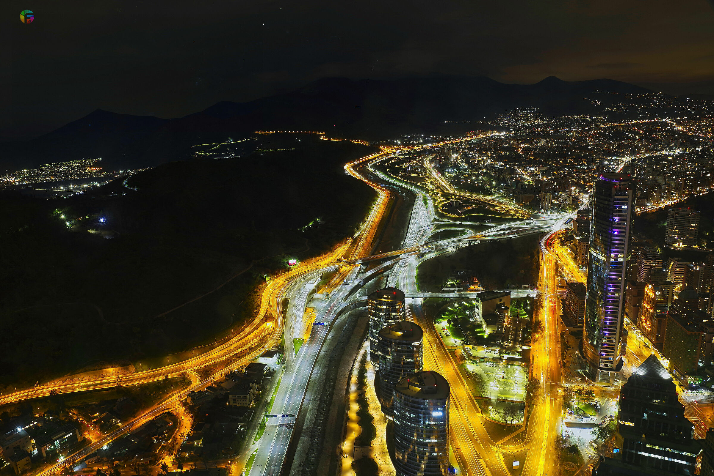 Urban Trails: Night, Light, Straight and Curved