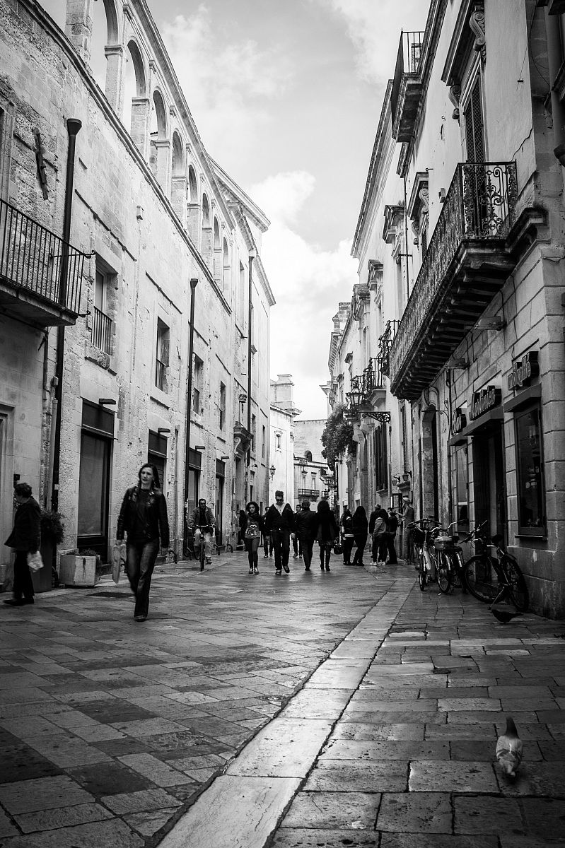 The streets of Lecce