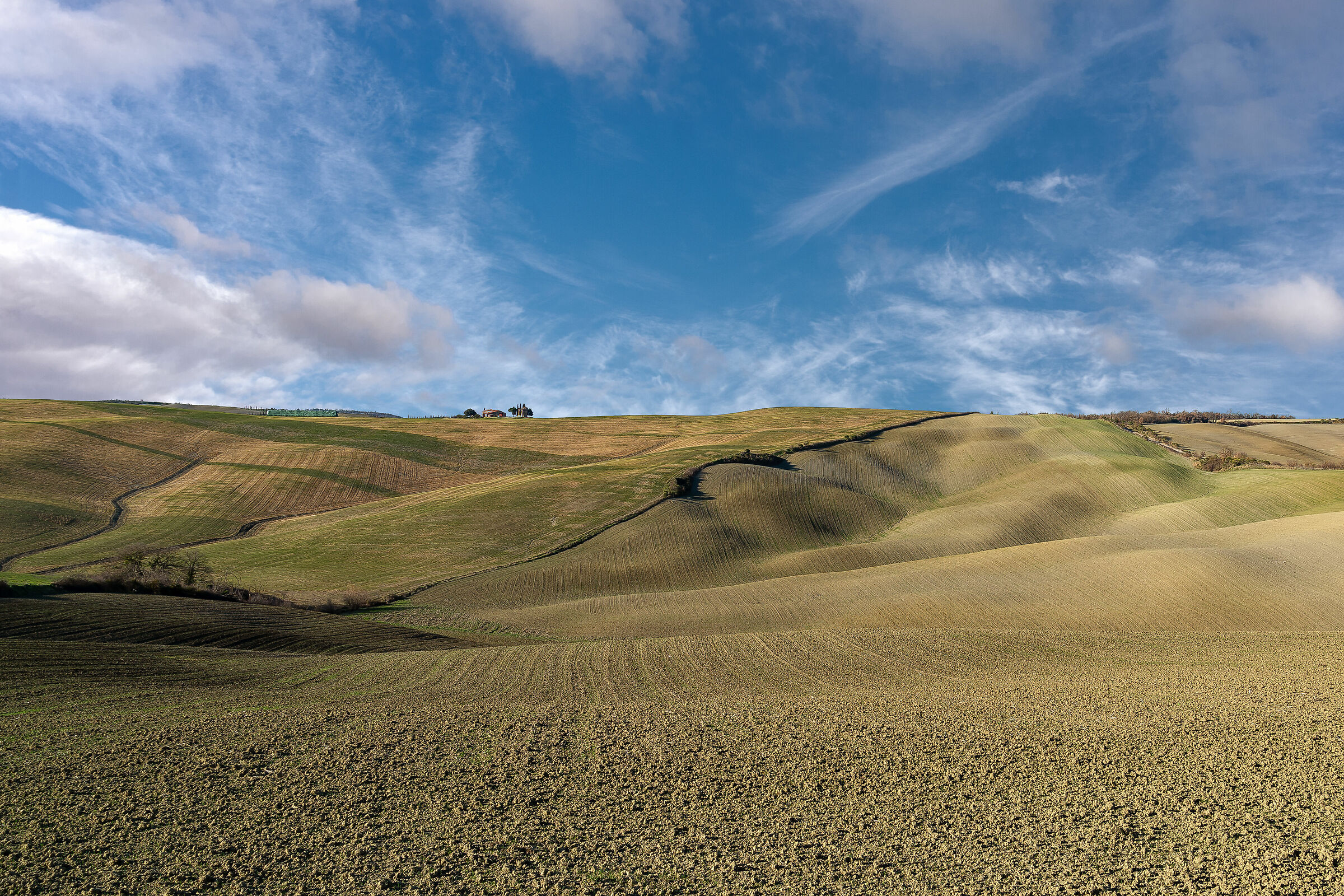 val d'orcia invernale