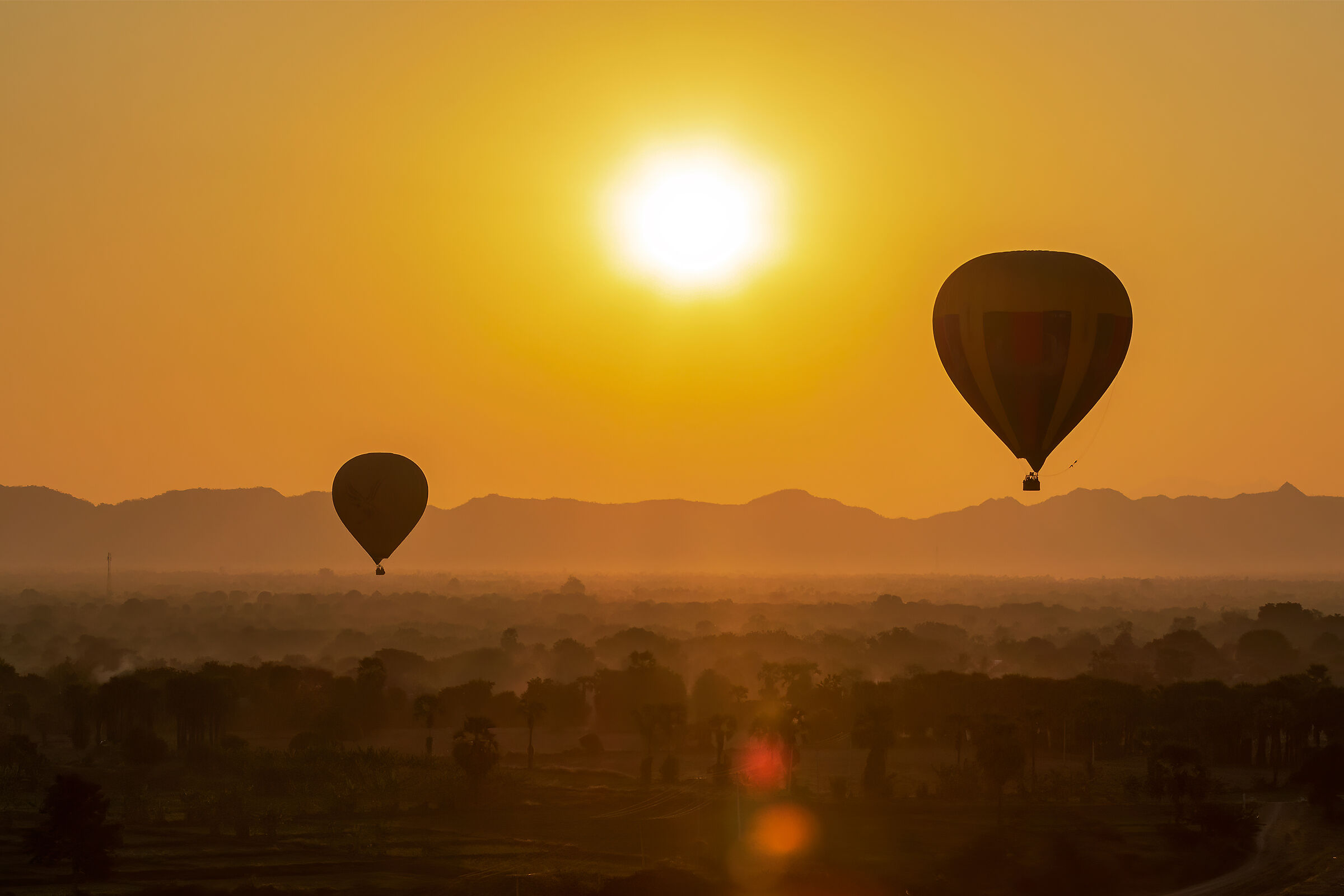 in the skyes of Bagan