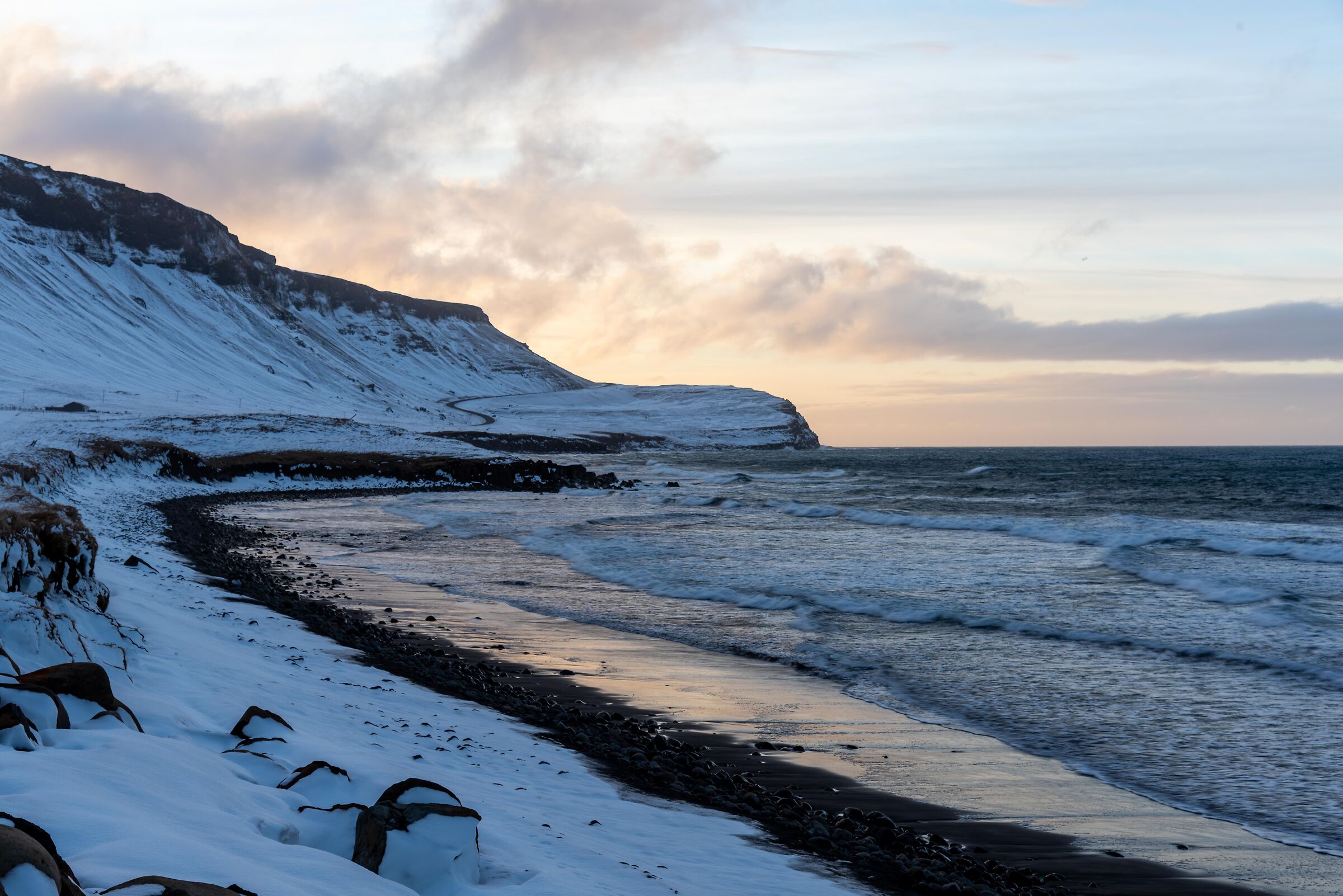 Sunset at Grundarfj'r'ur