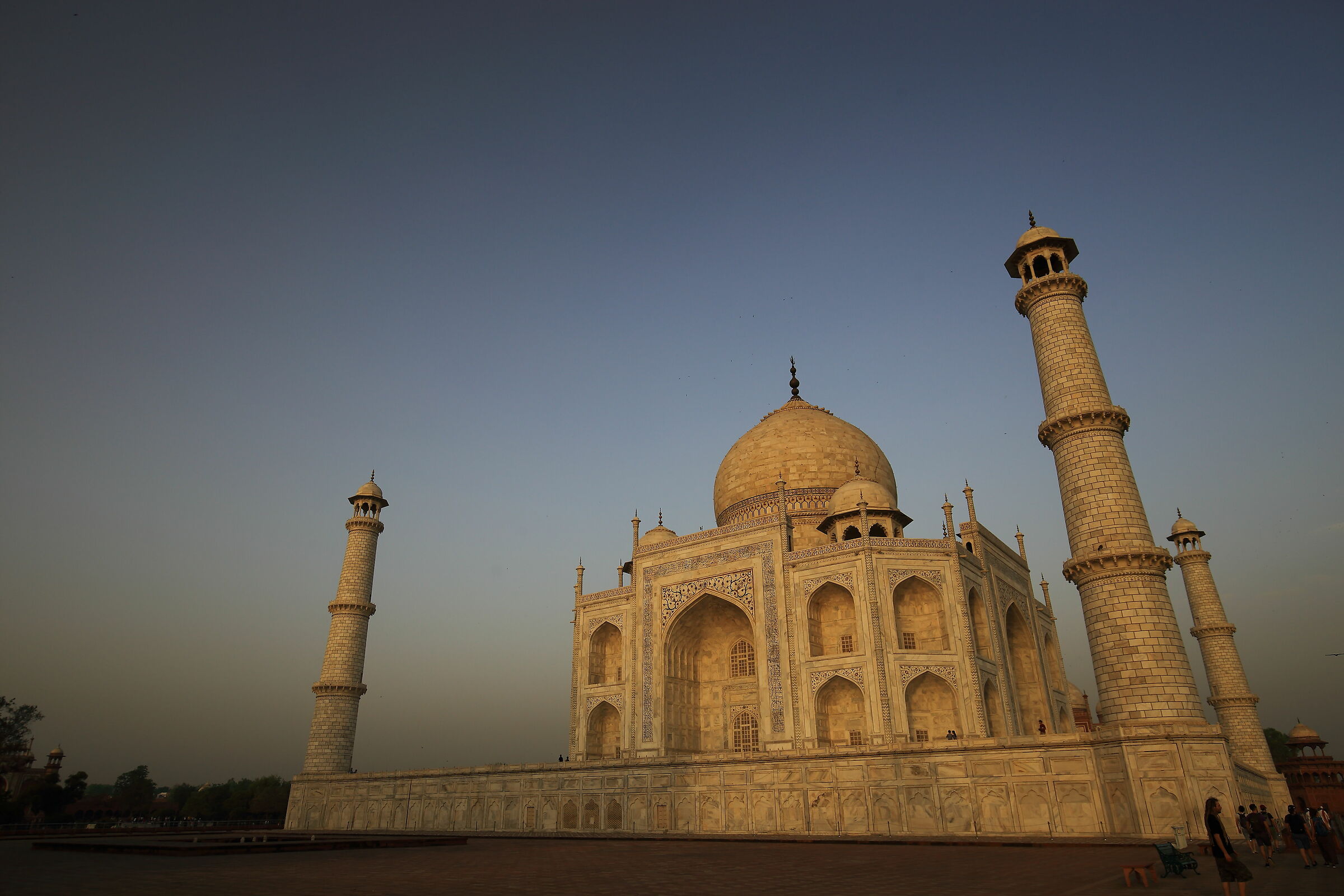 The Taj Mahal at dawn