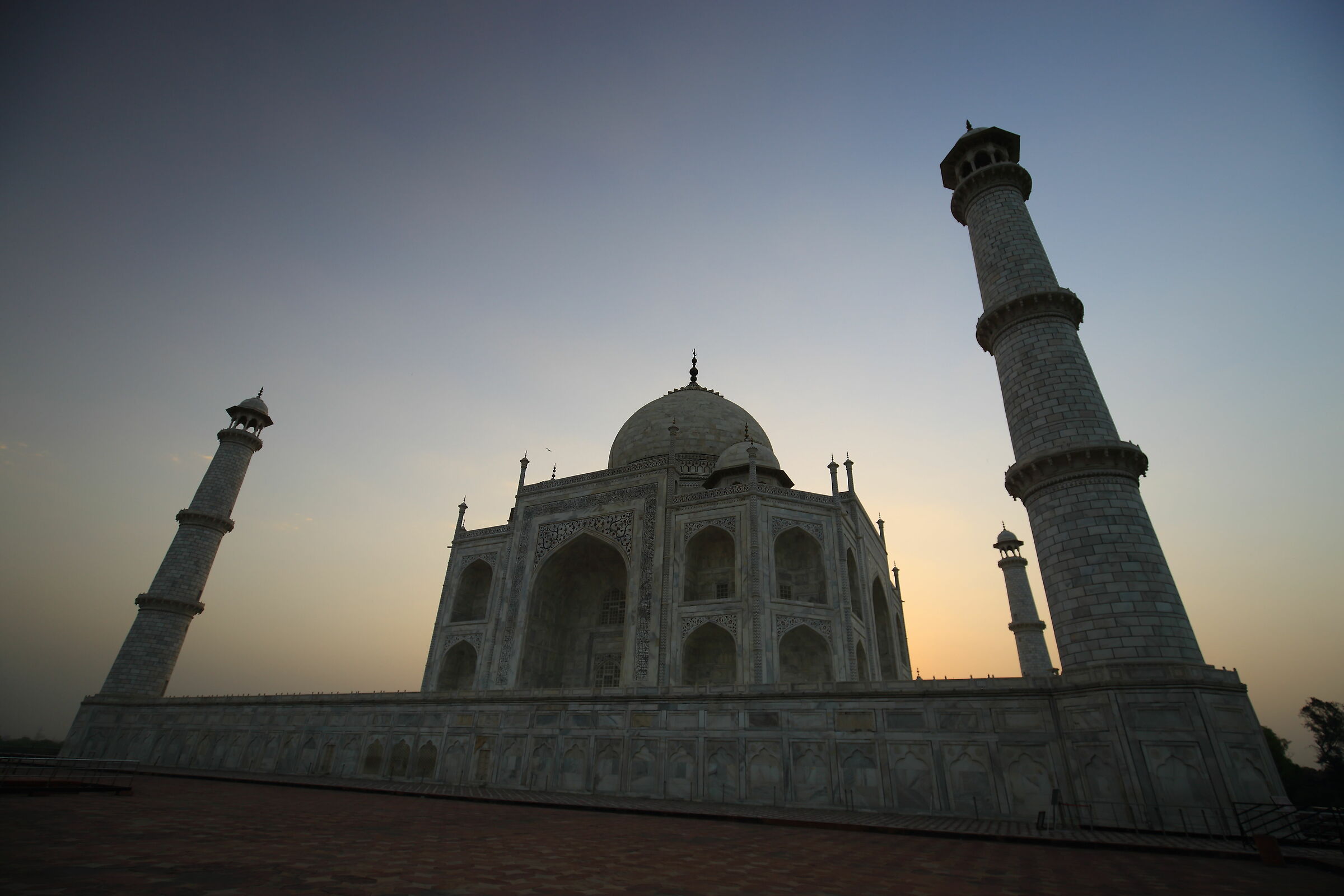 The Taj Mahal at dawn