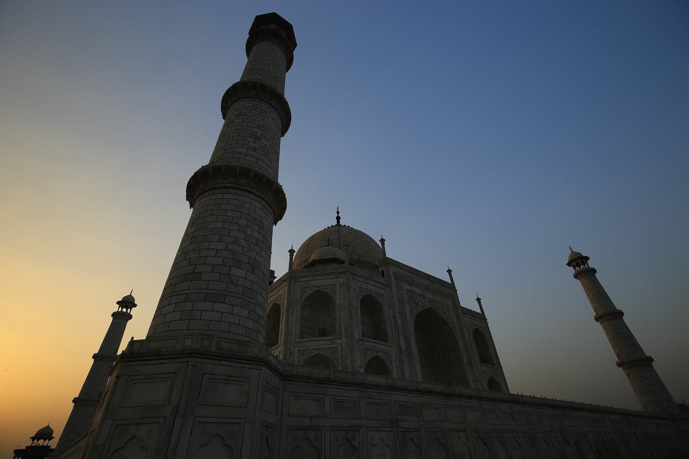 The Taj Mahal at dawn