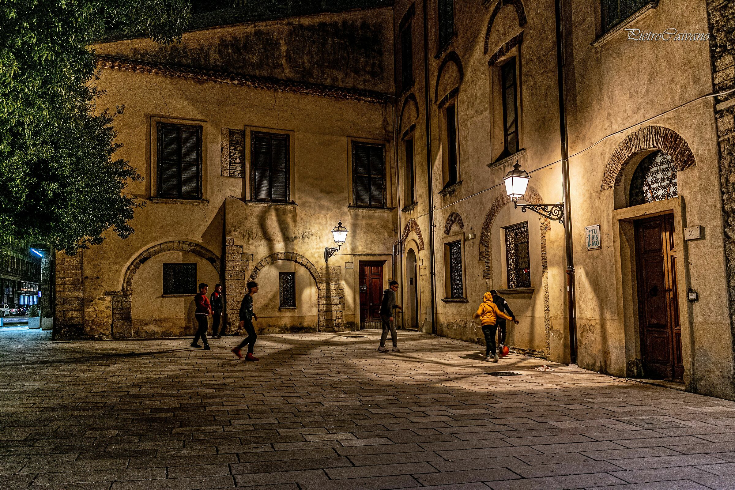 Children play Football