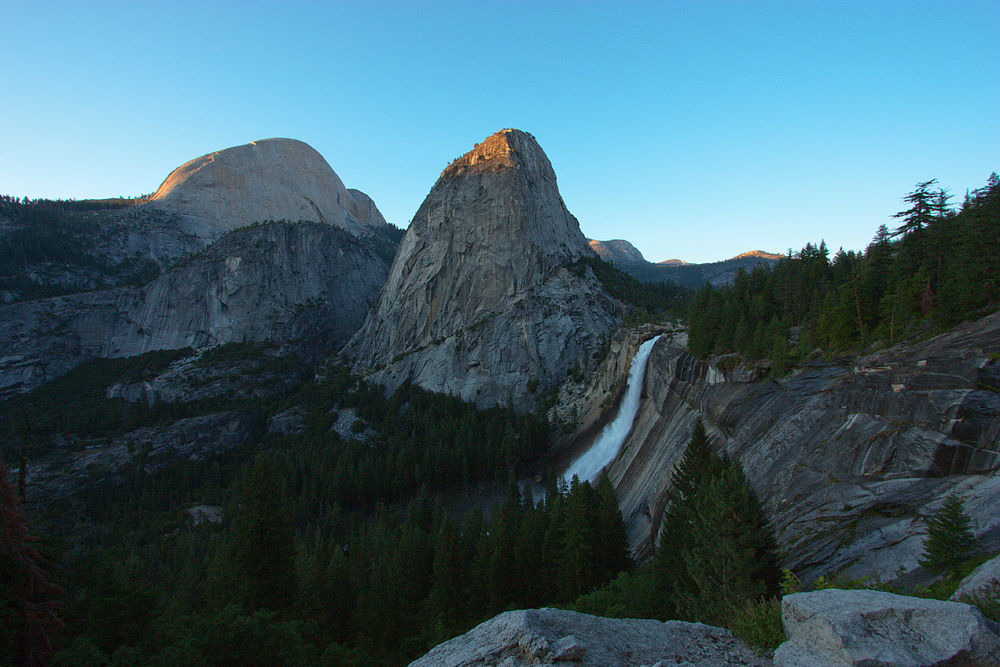 Last light over Half Dome -- Yosemite NP, CA