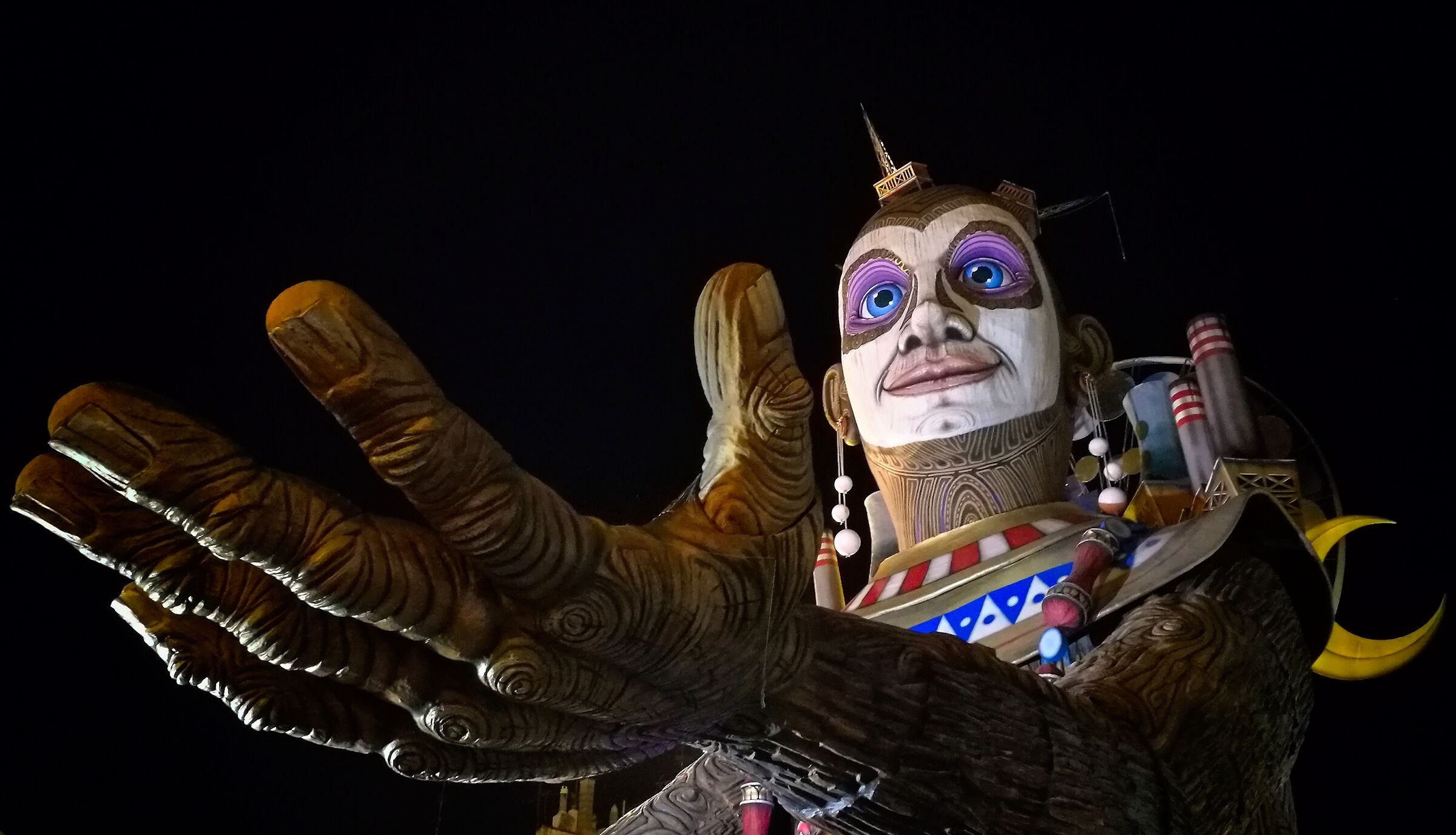 The papier-mache giant