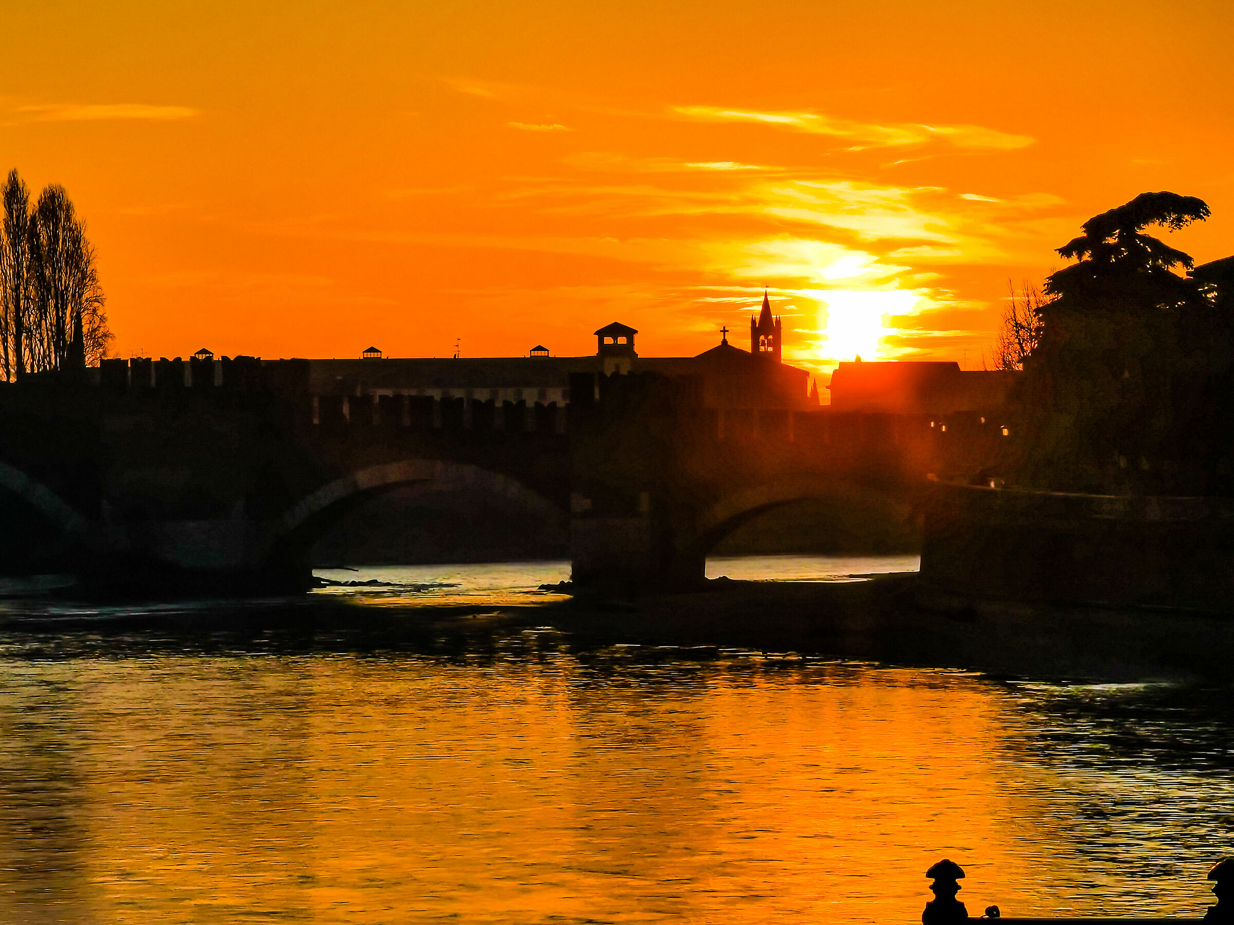 tramonto a verona
