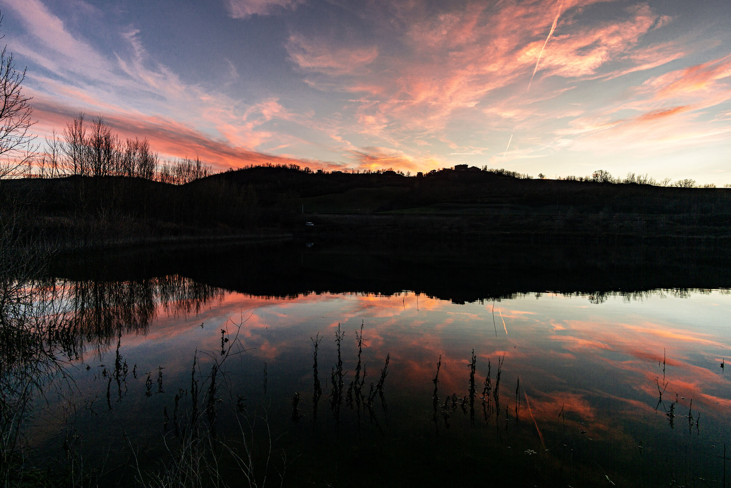 Clouds in the mirror