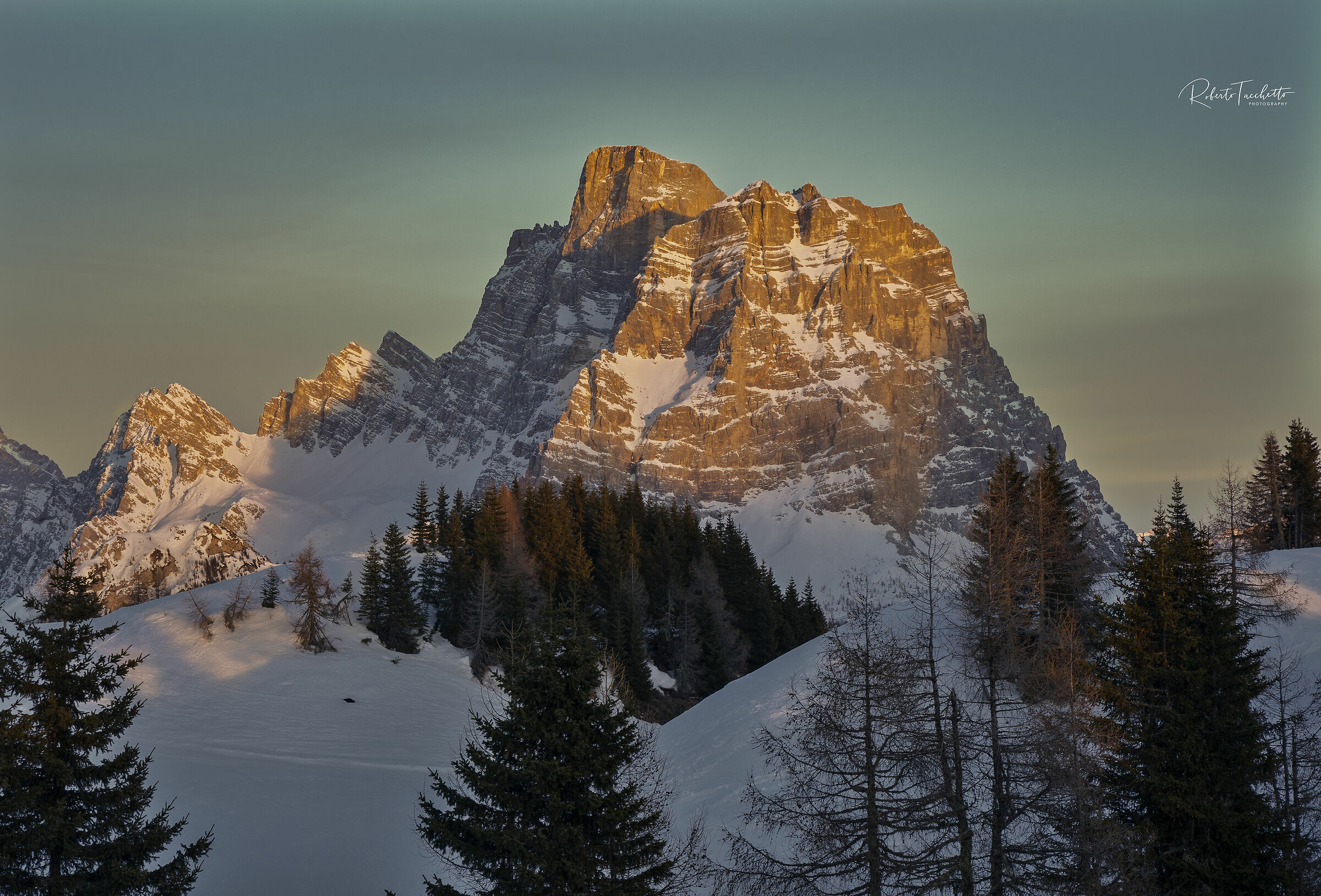 Mount Pelmo at sunset