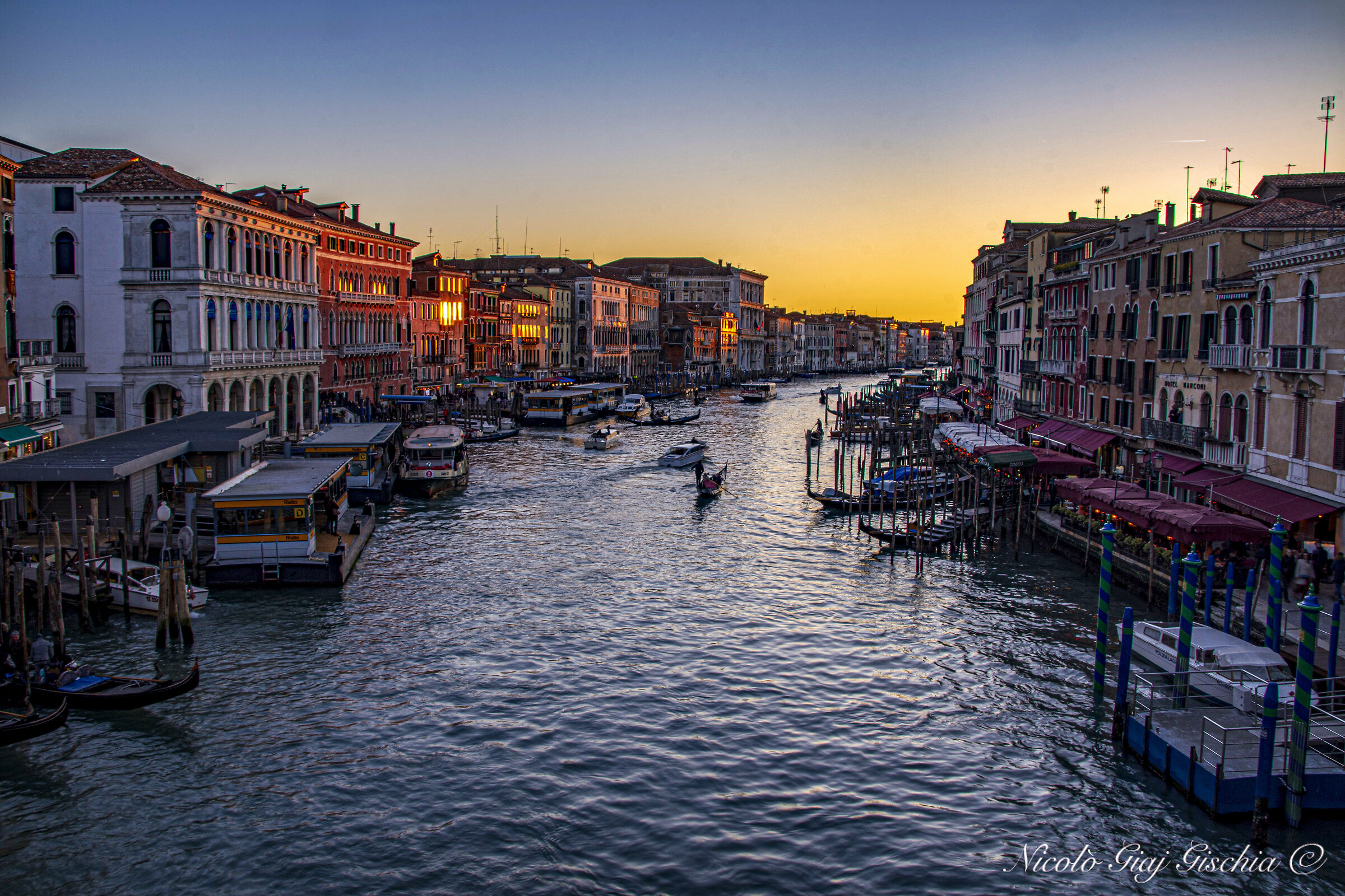 Venezia Tramonto Da Rialto