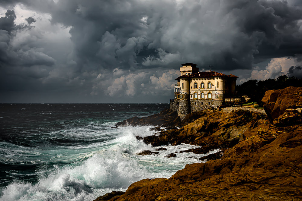 Storm on the castle