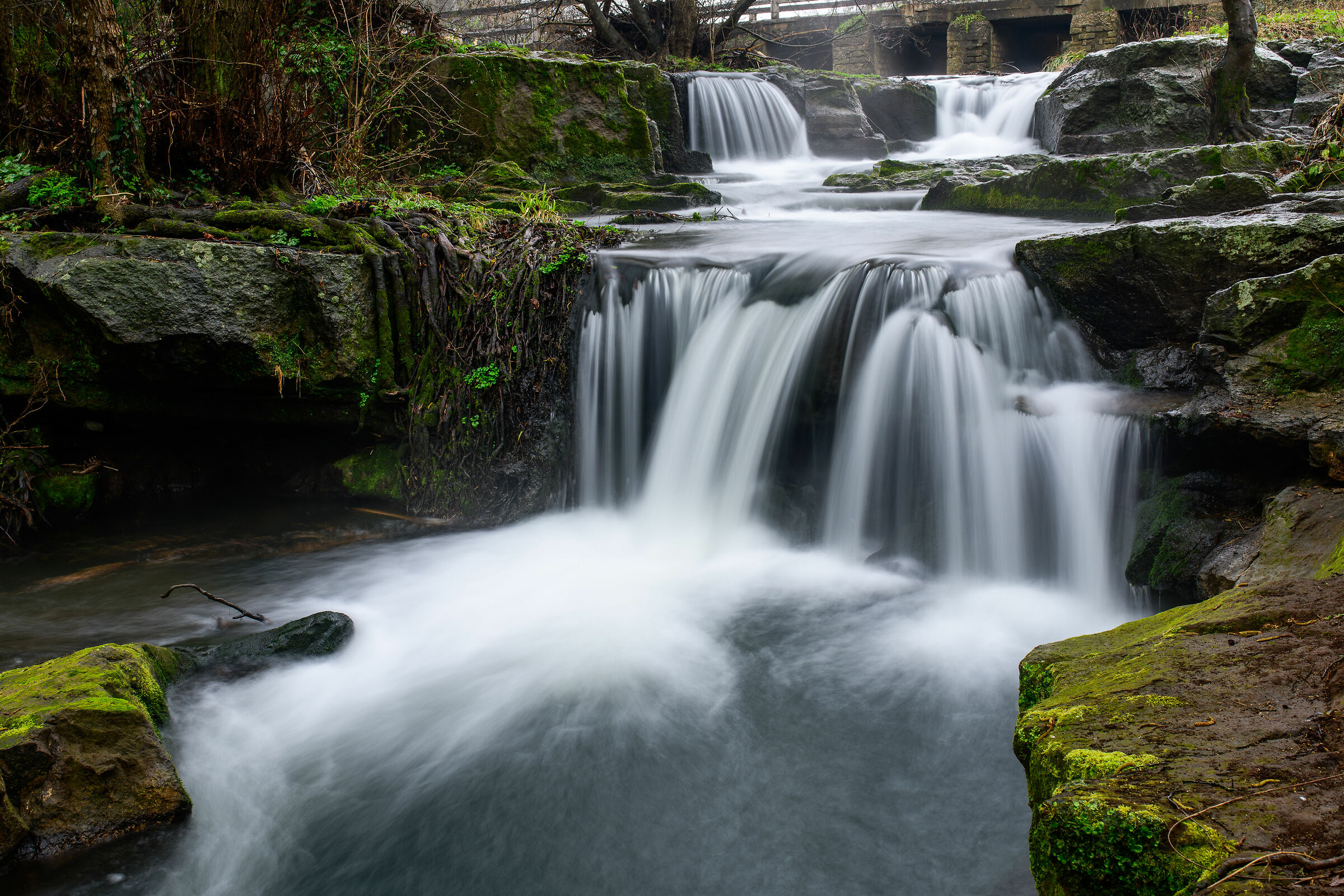 Calcata (Vt)-Cascate sul Treja in inverno