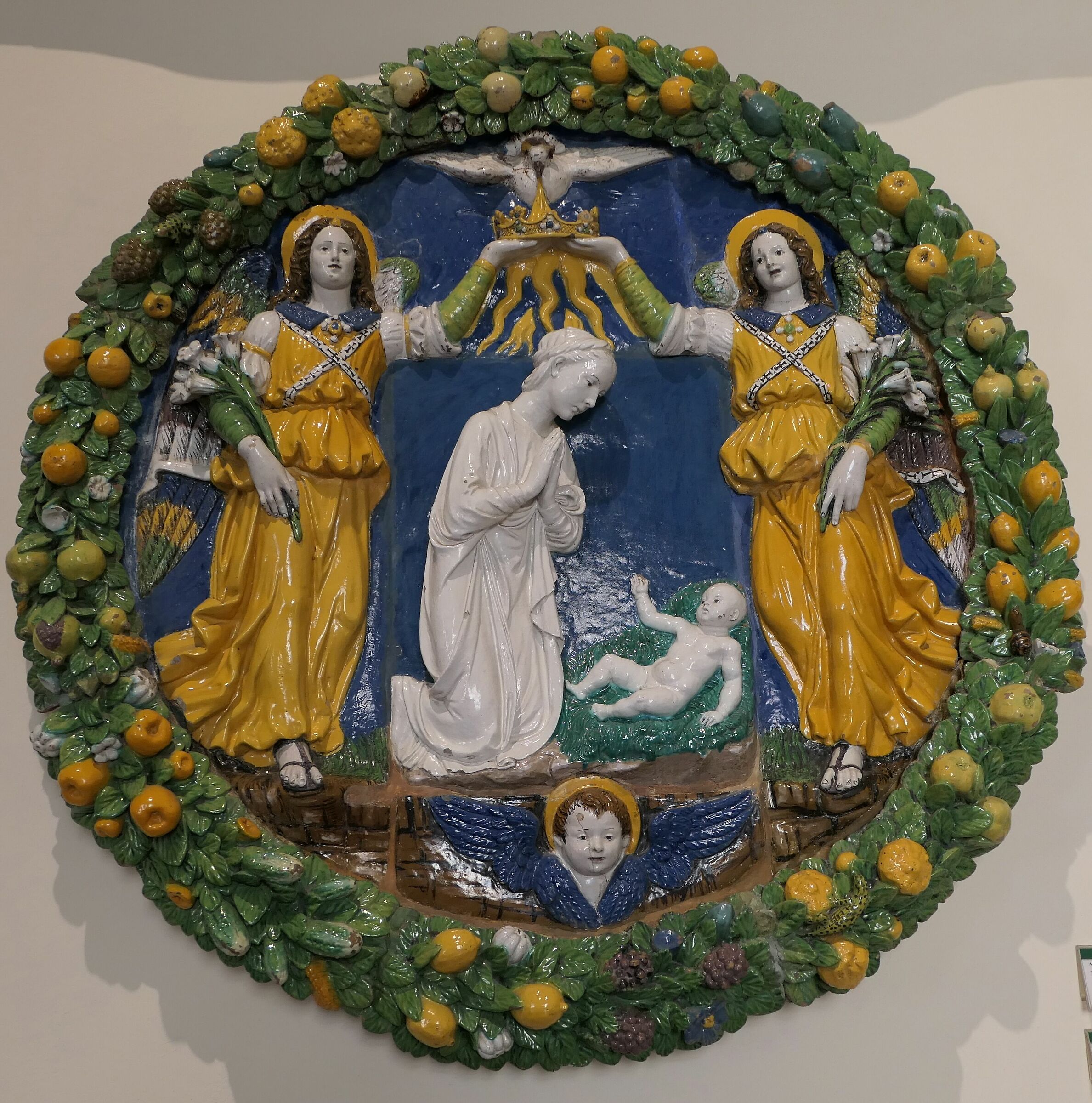 Bargello - G. della Robbia "Adorazione del Bambino&quot...
