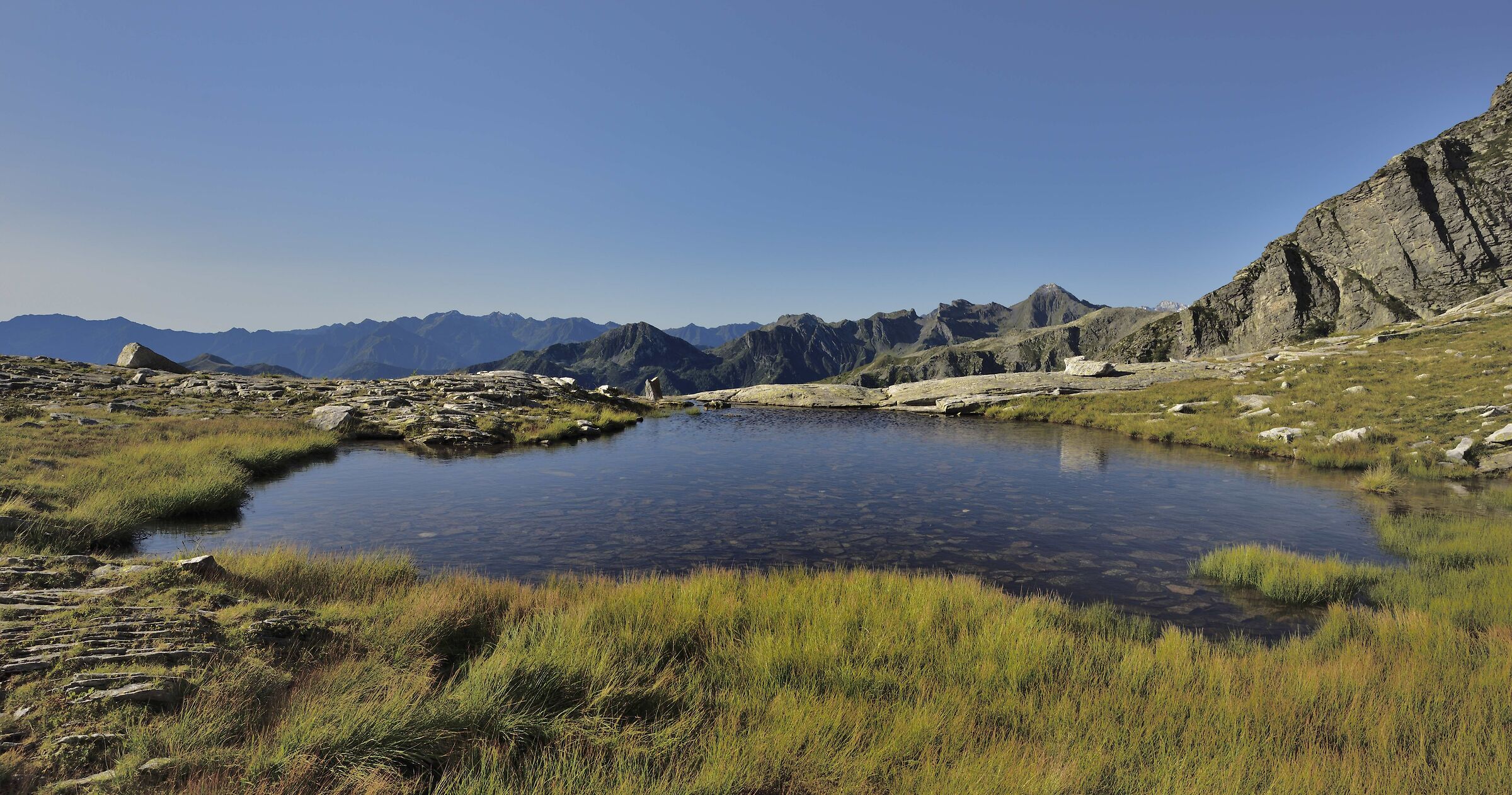 una pozza presso il terzo laghetto di Paione