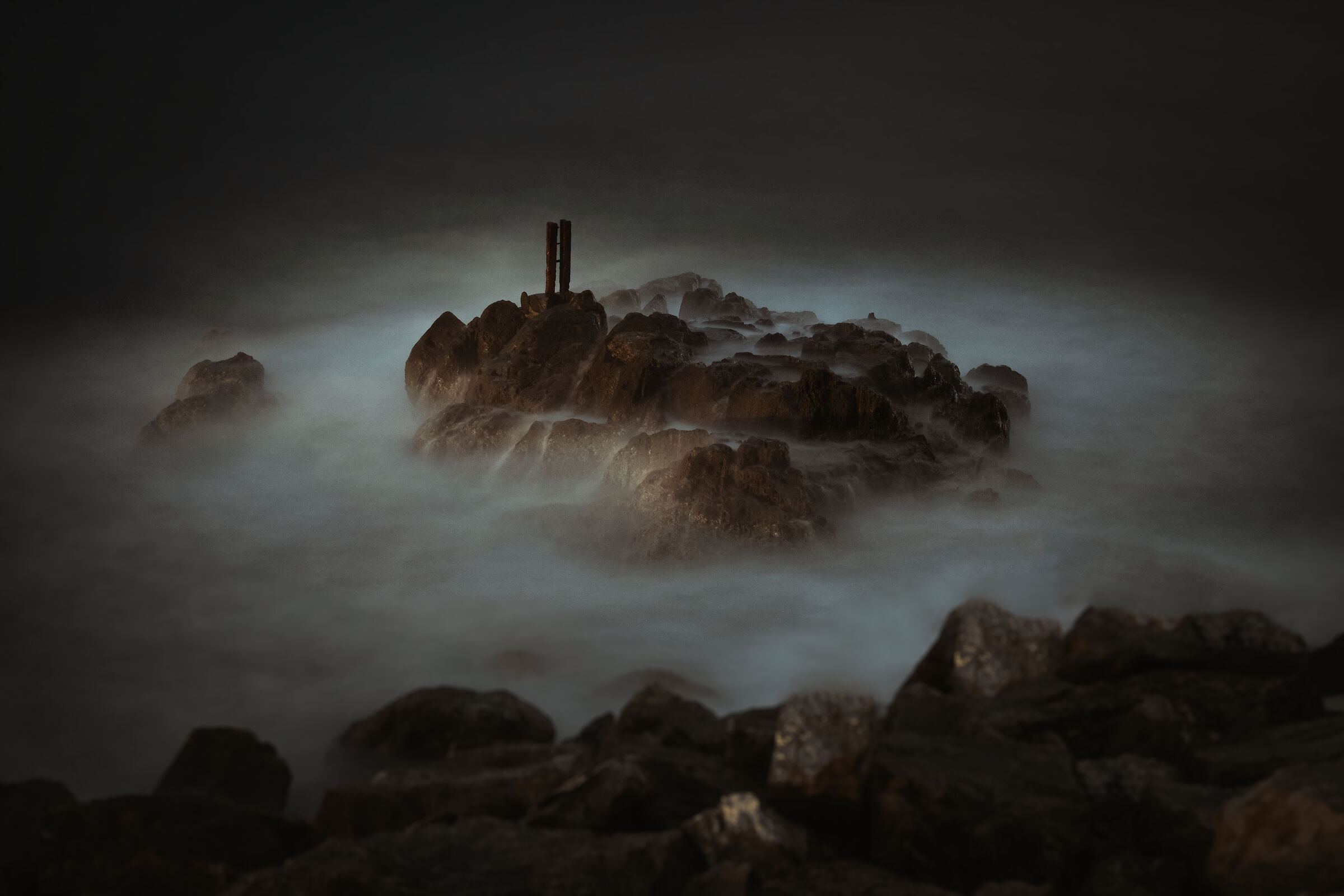 Rock in The Sea of Fog