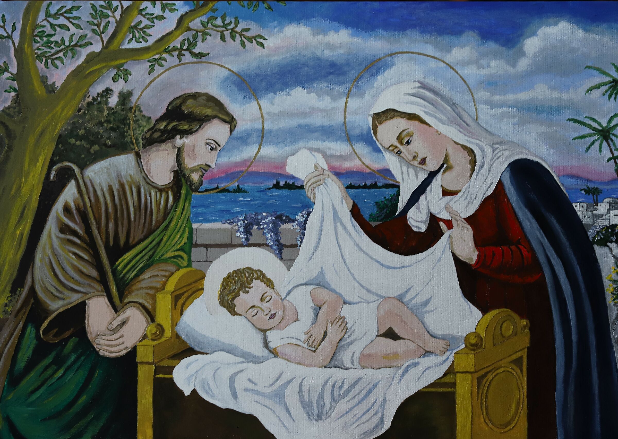 La natività che stava sopra il letto delle nonne