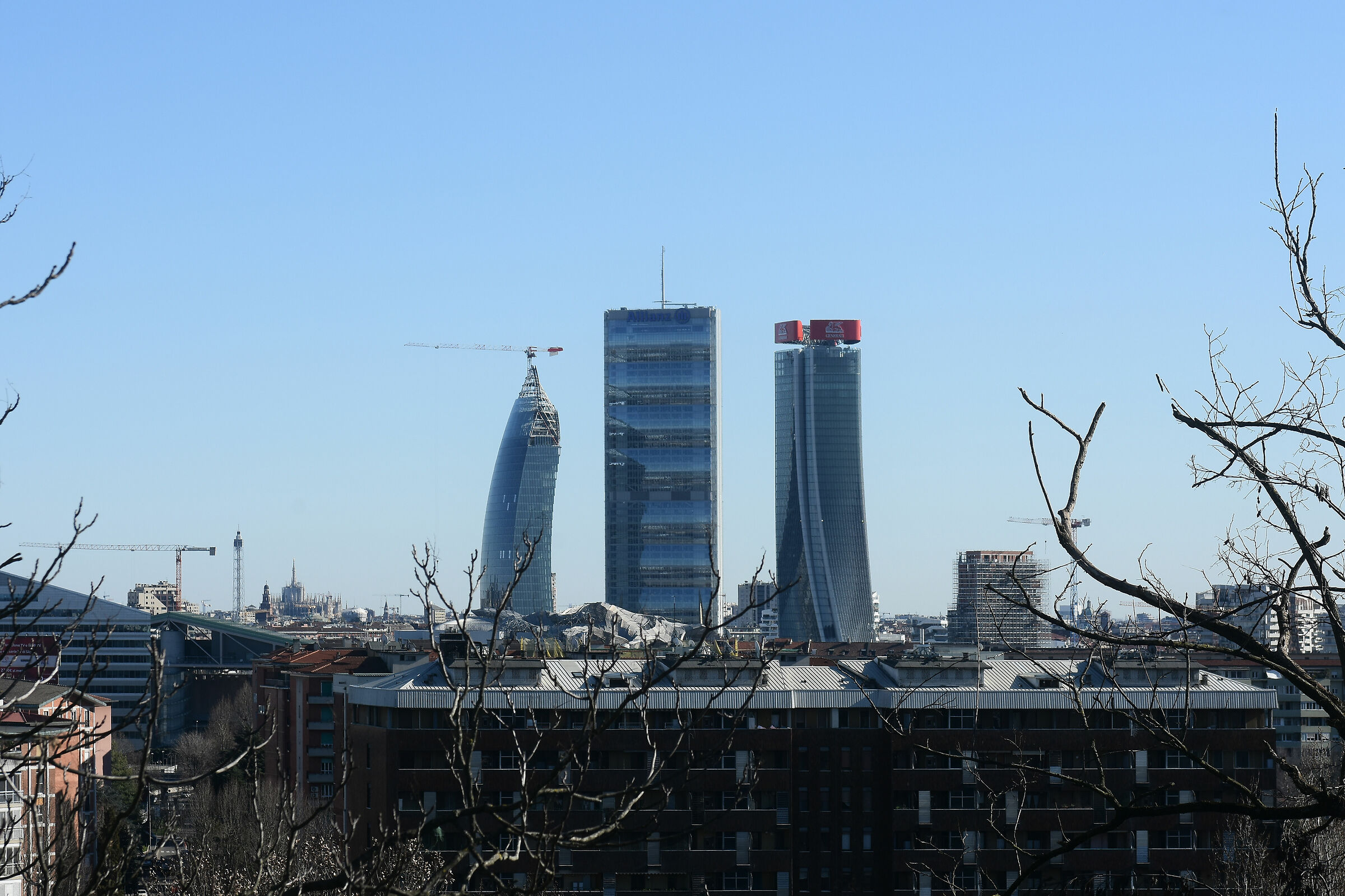 Milan as seen from Monte Stella