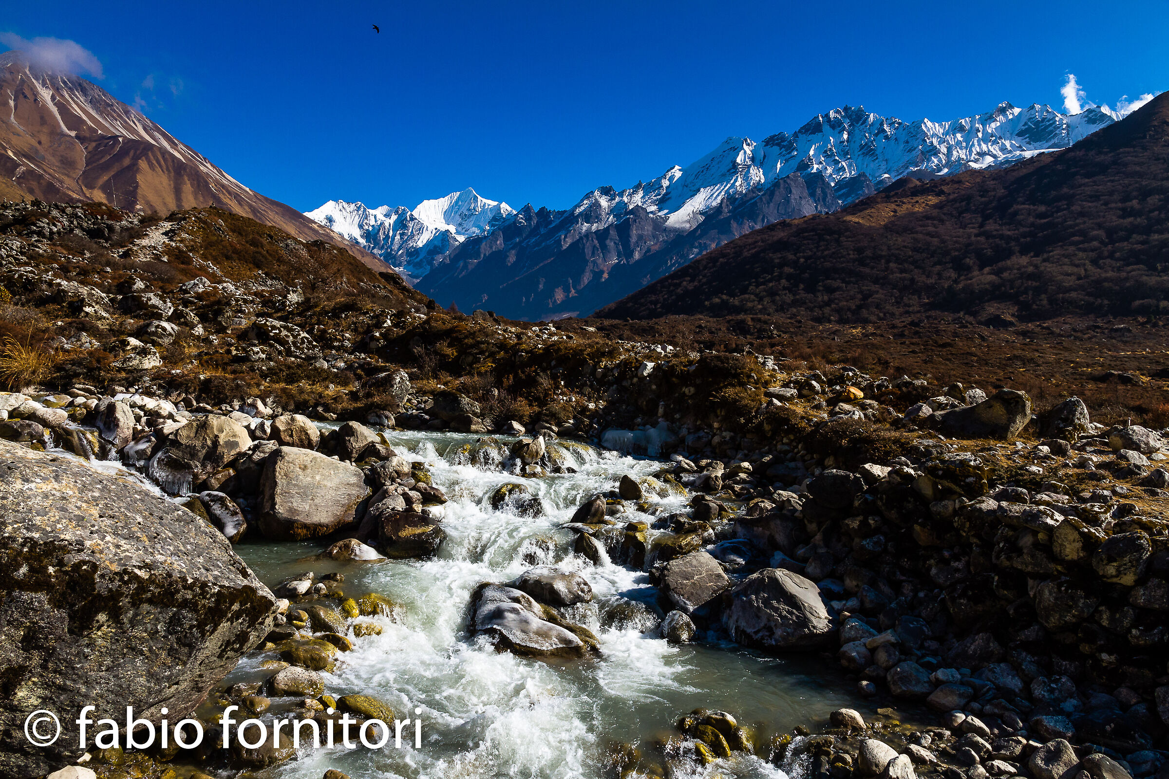 Langtang , River, south view , Nepal 2011