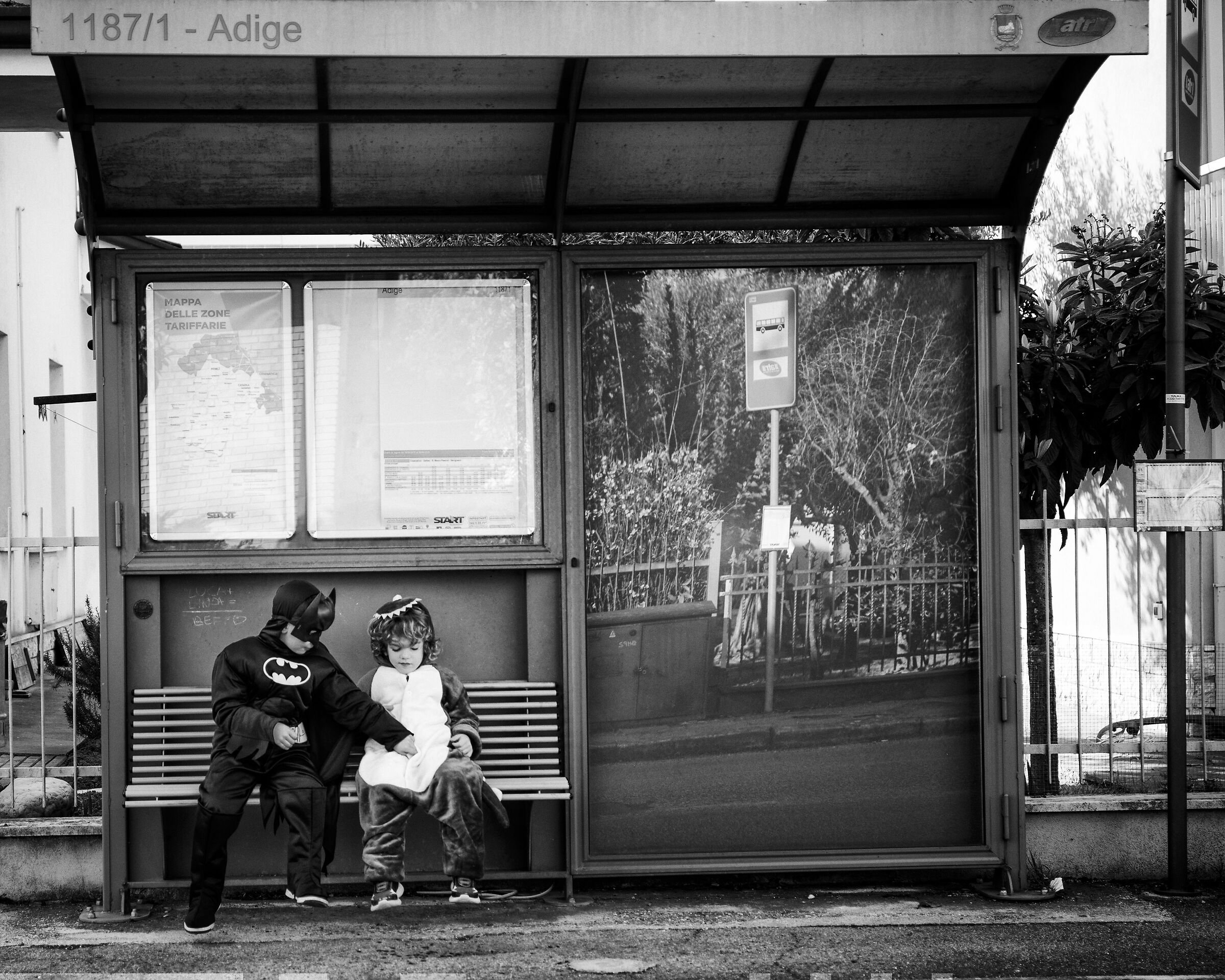 Batman also travels by bus