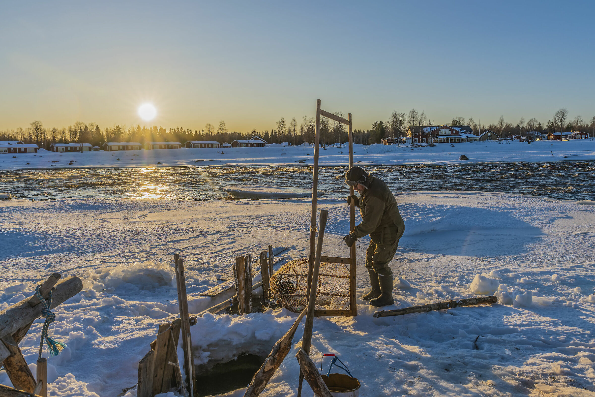 Lapland fisherman