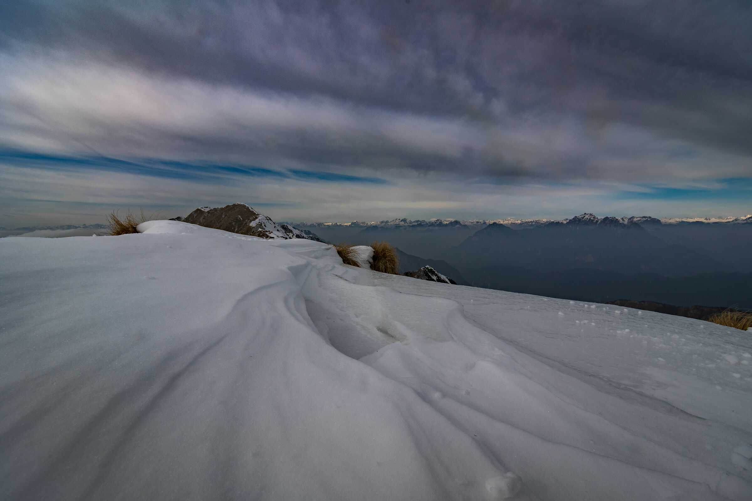 The caresses of the wind