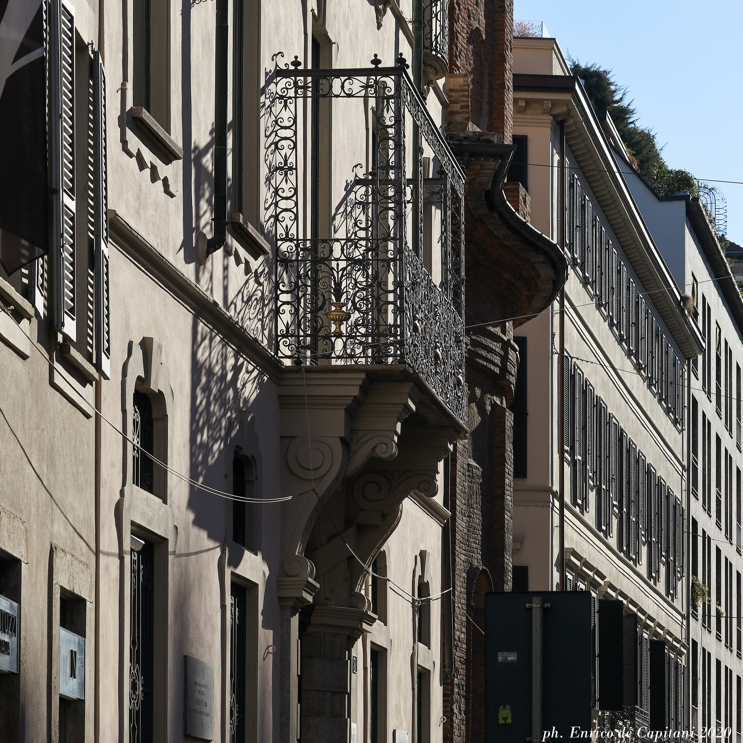 The balcony of Toscanini's house