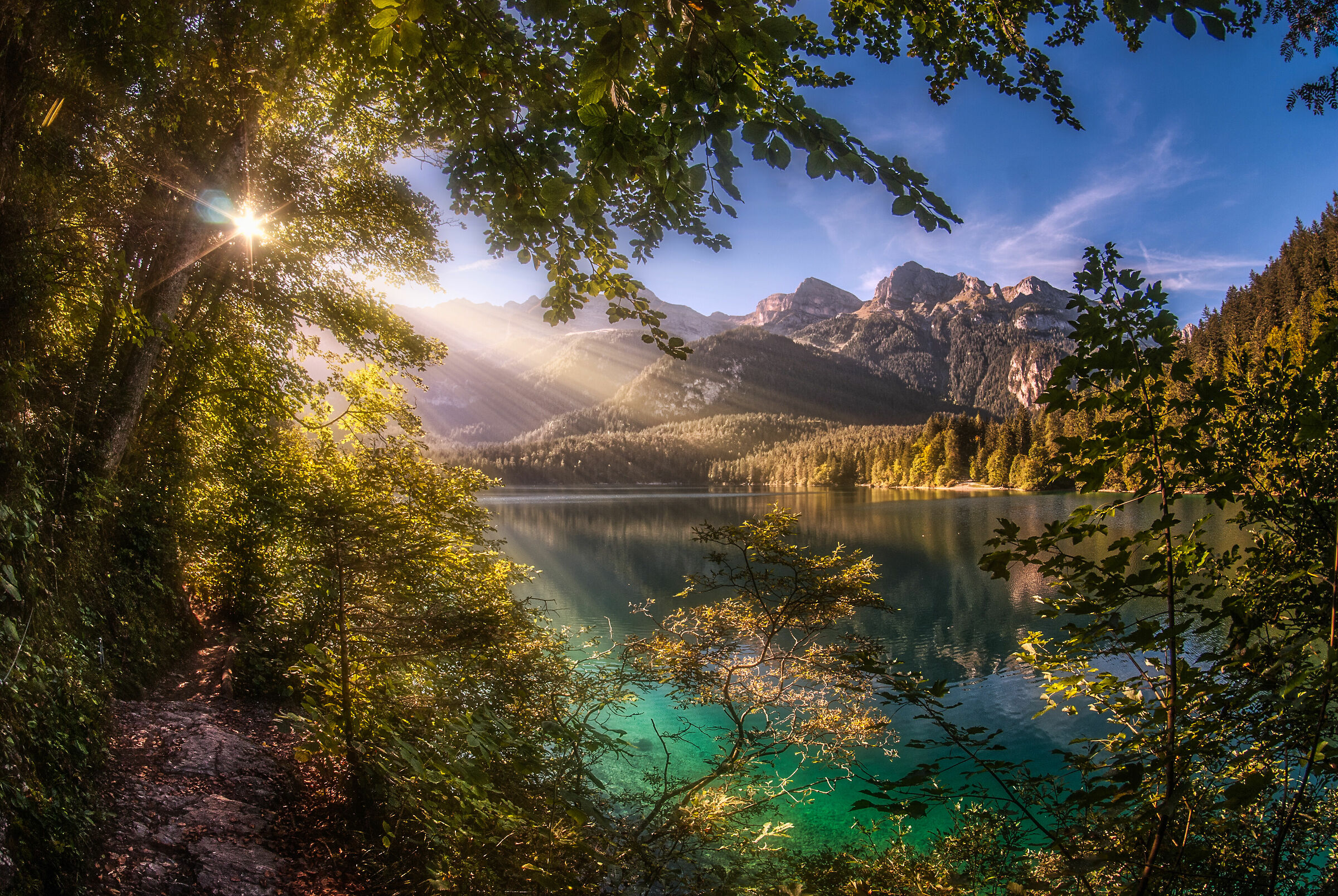 Earth's paradise (in mystical light)