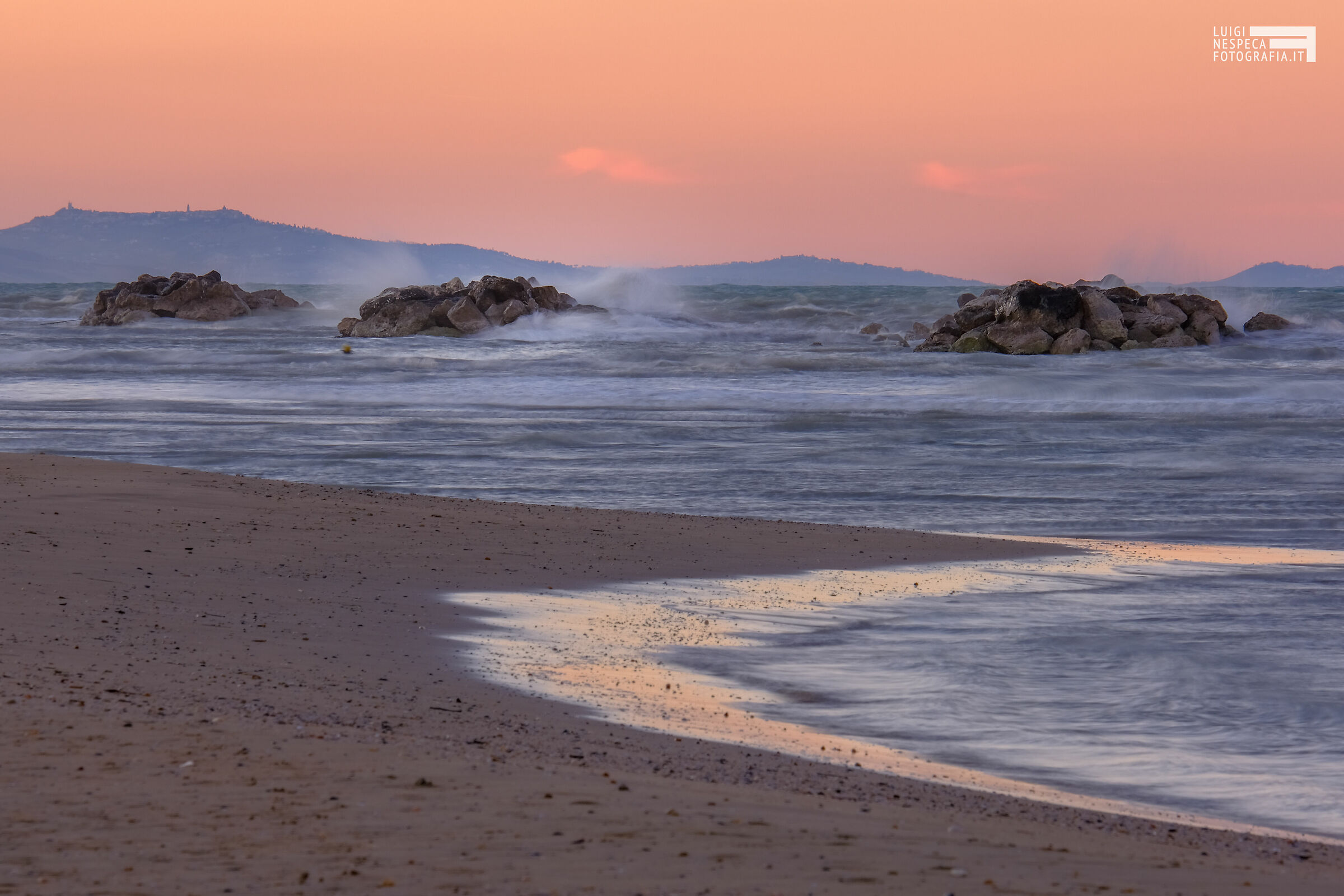 Spiaggia di Francavilla al Mare in un caldo inverno