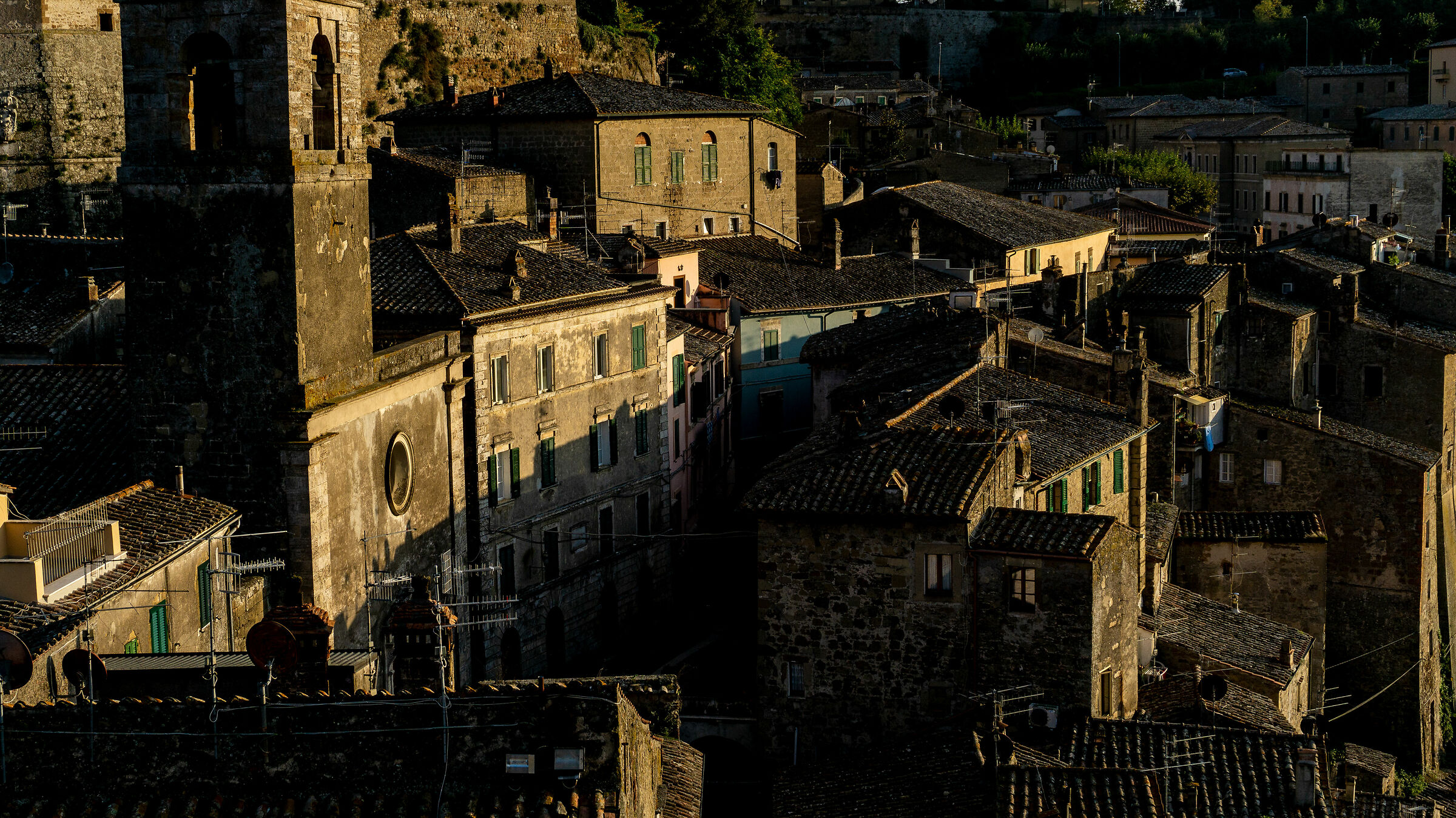 The last ray on Sorano