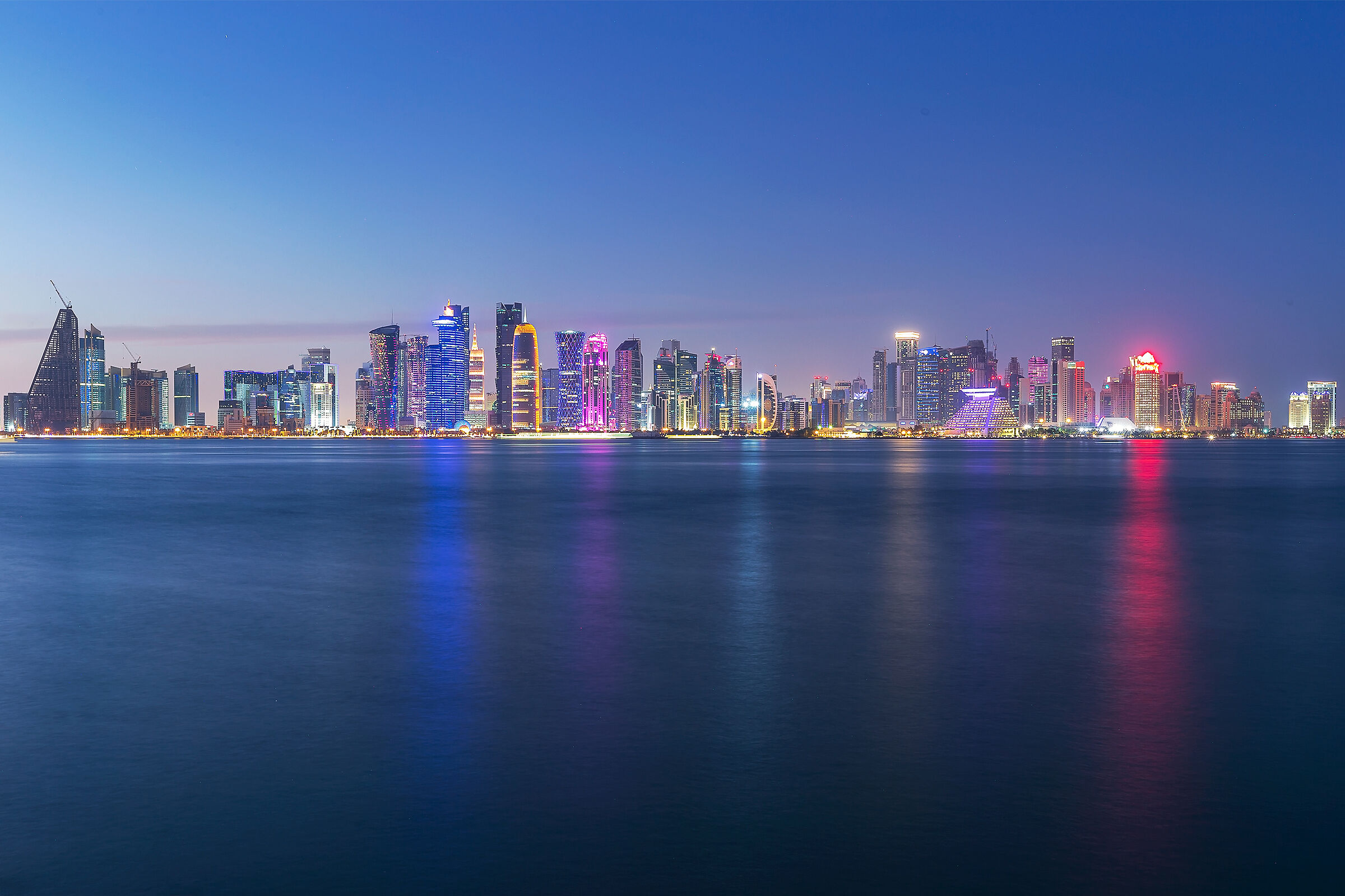 Doha the blue hour