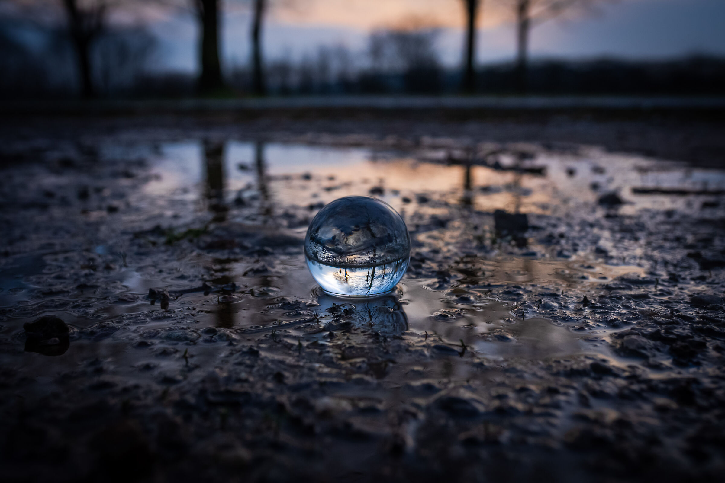 Crystal mud and a beautiful reflection