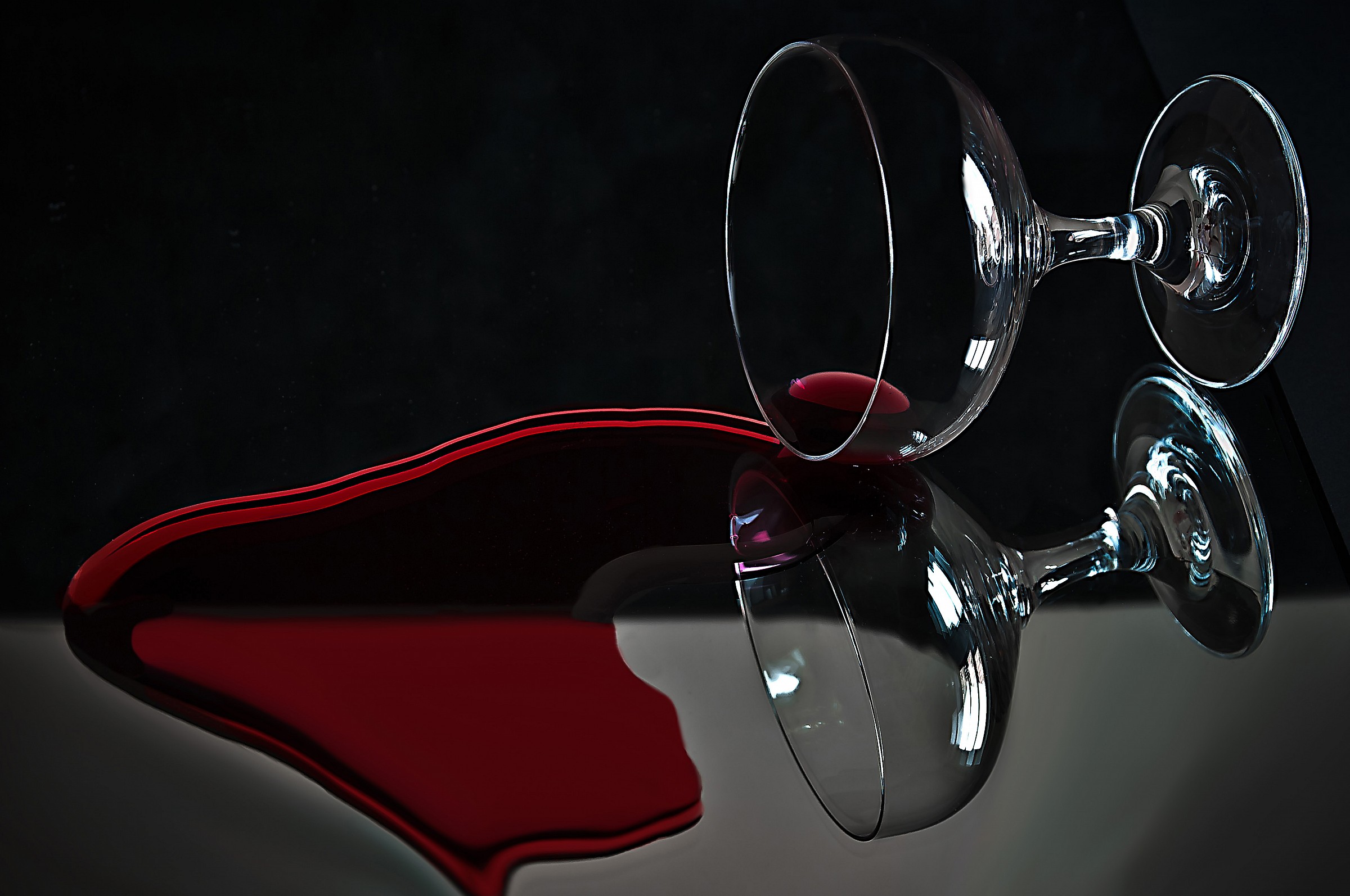 Riflesso rosso di vino