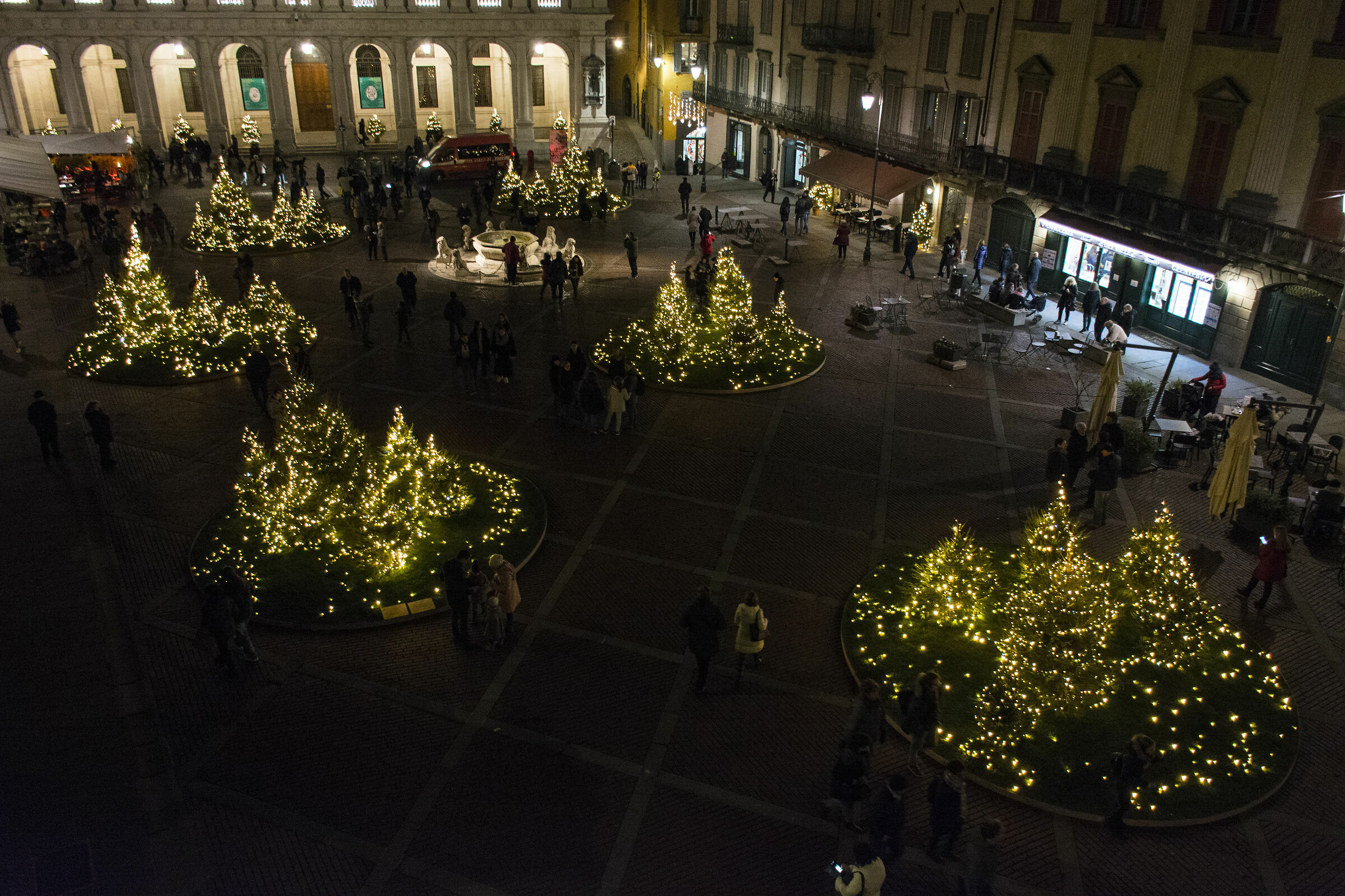 Old square seen from above