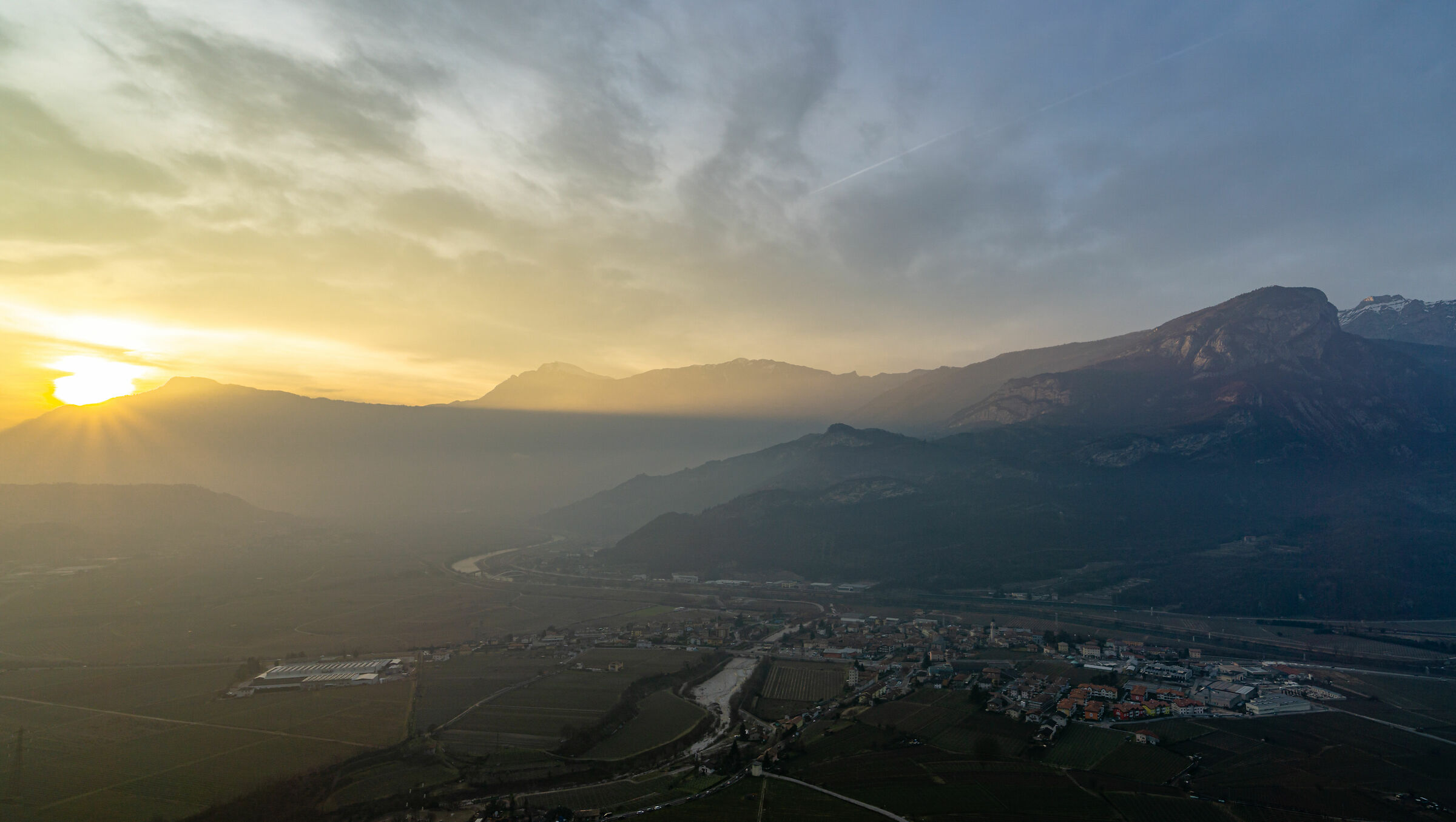 Tramonto sulla Vallagarina
