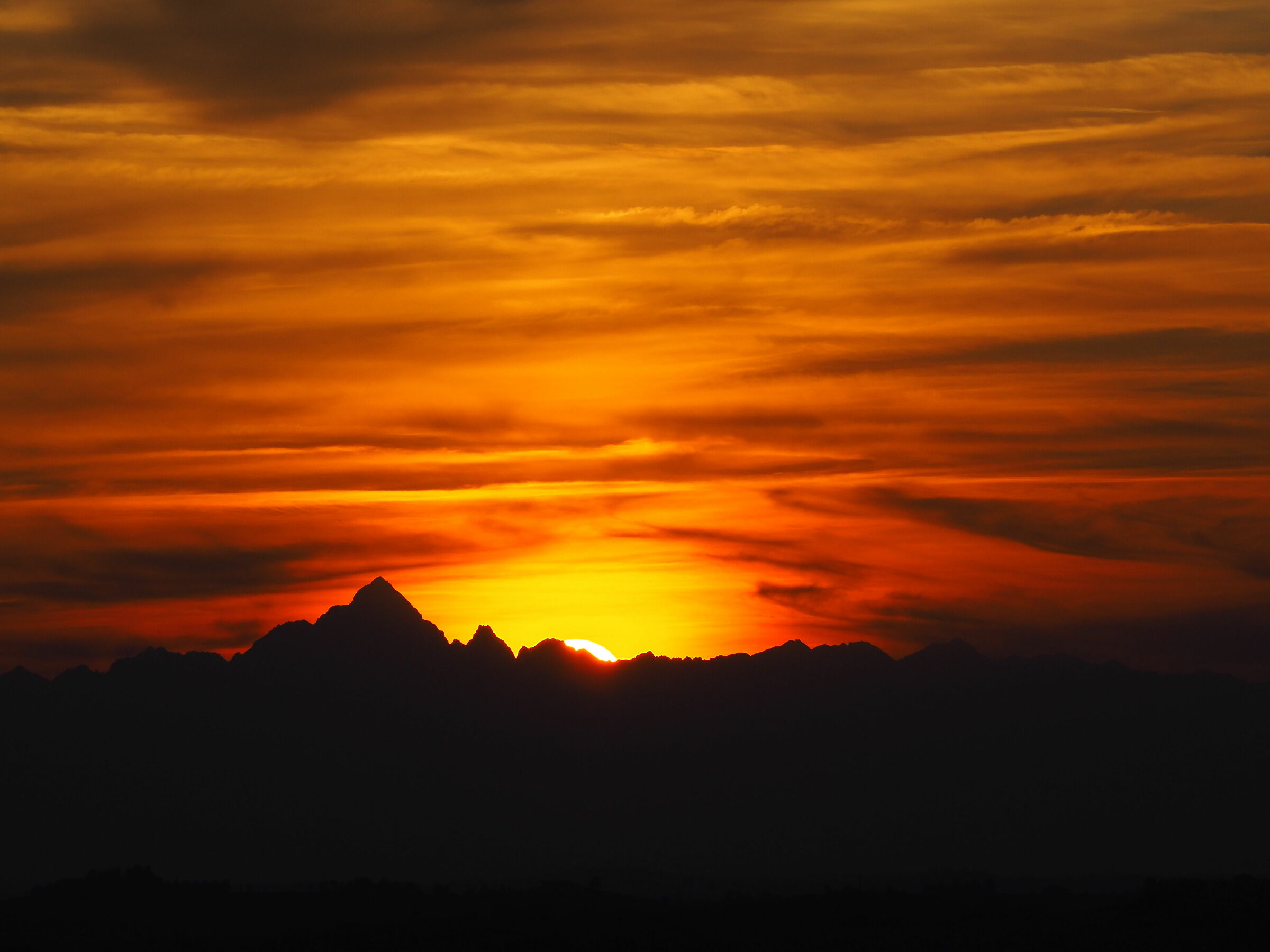 Sunset over the Monviso 1