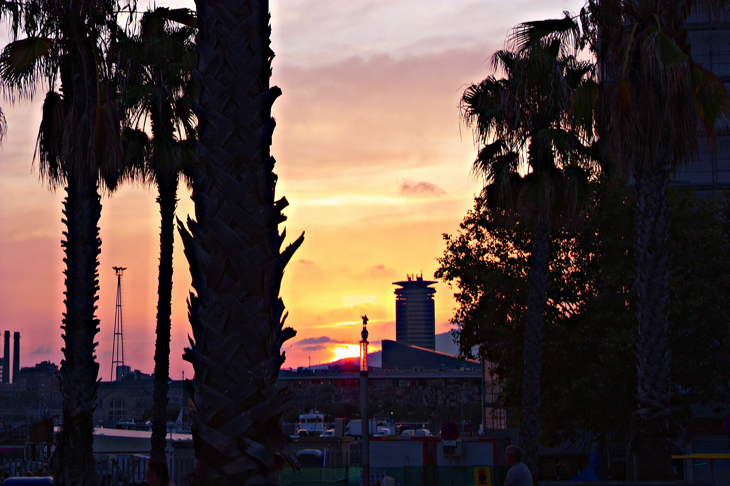 Barceloneta's sunset