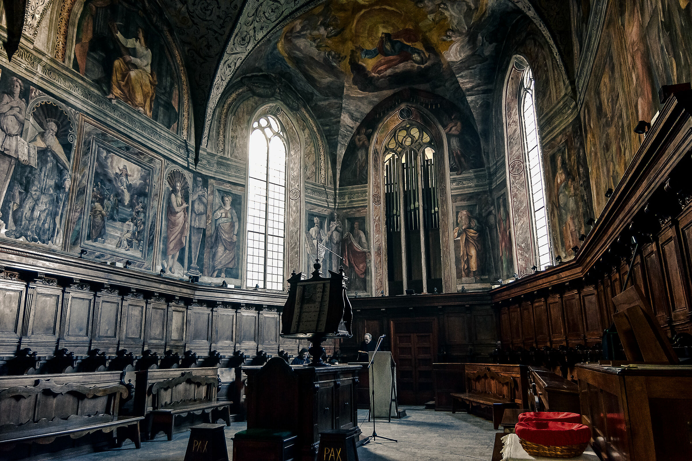 abbazia di farfa la chiesa un abside e coro