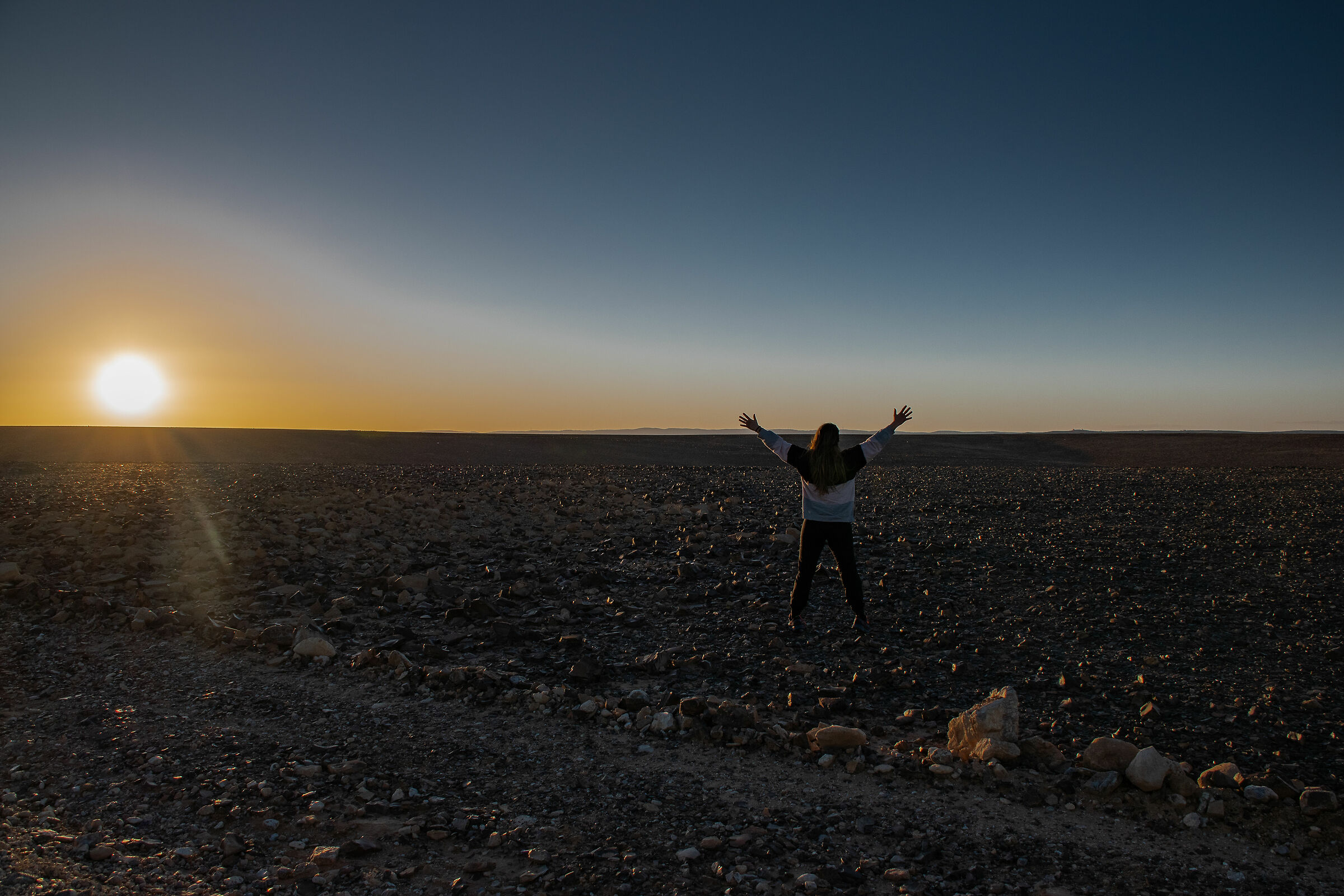 Tramonto in mezzo al niente