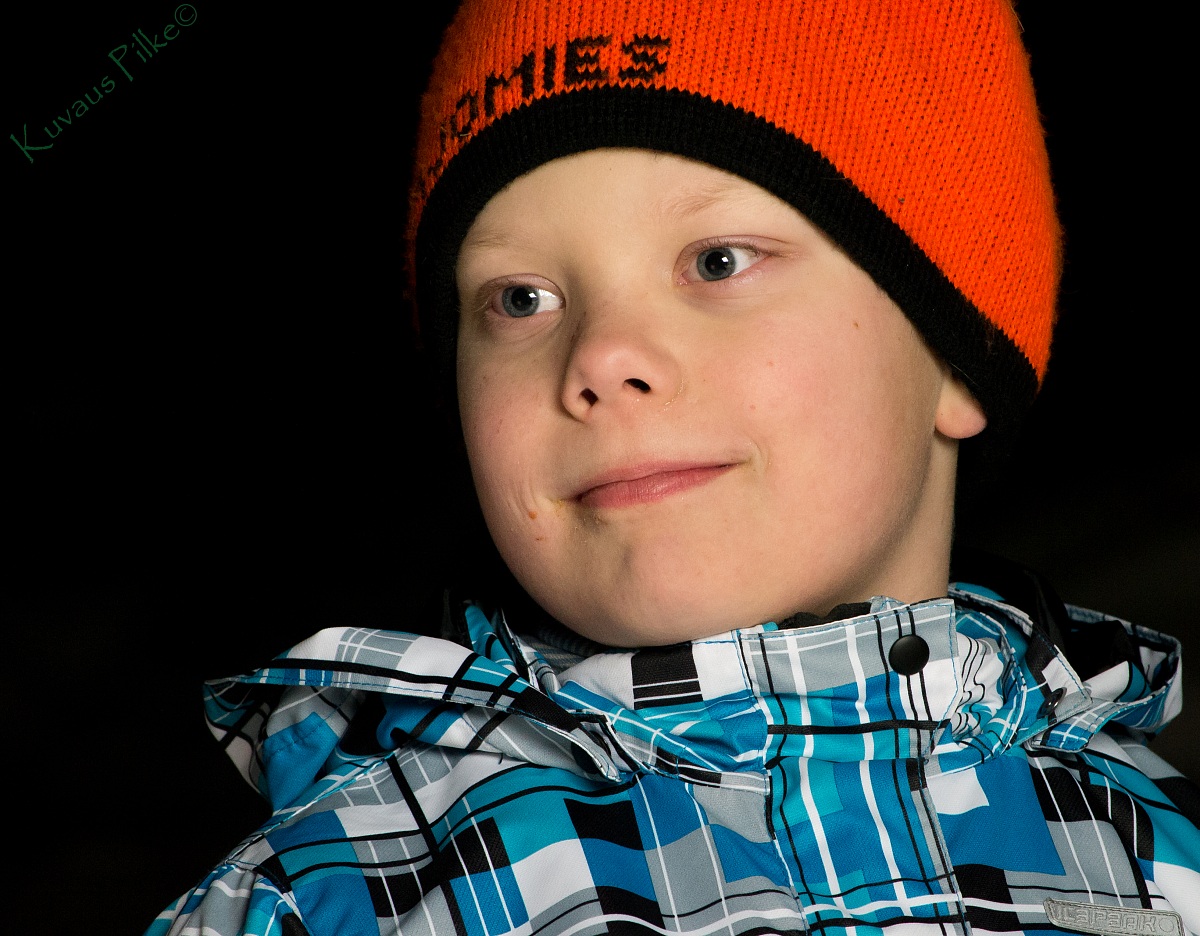 Figlio nella notte d'inverno