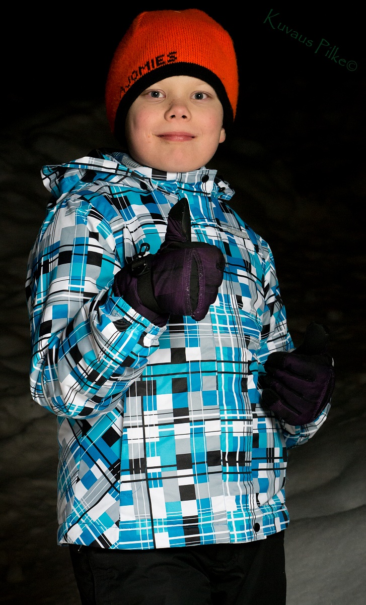 Figlio nella notte d'inverno