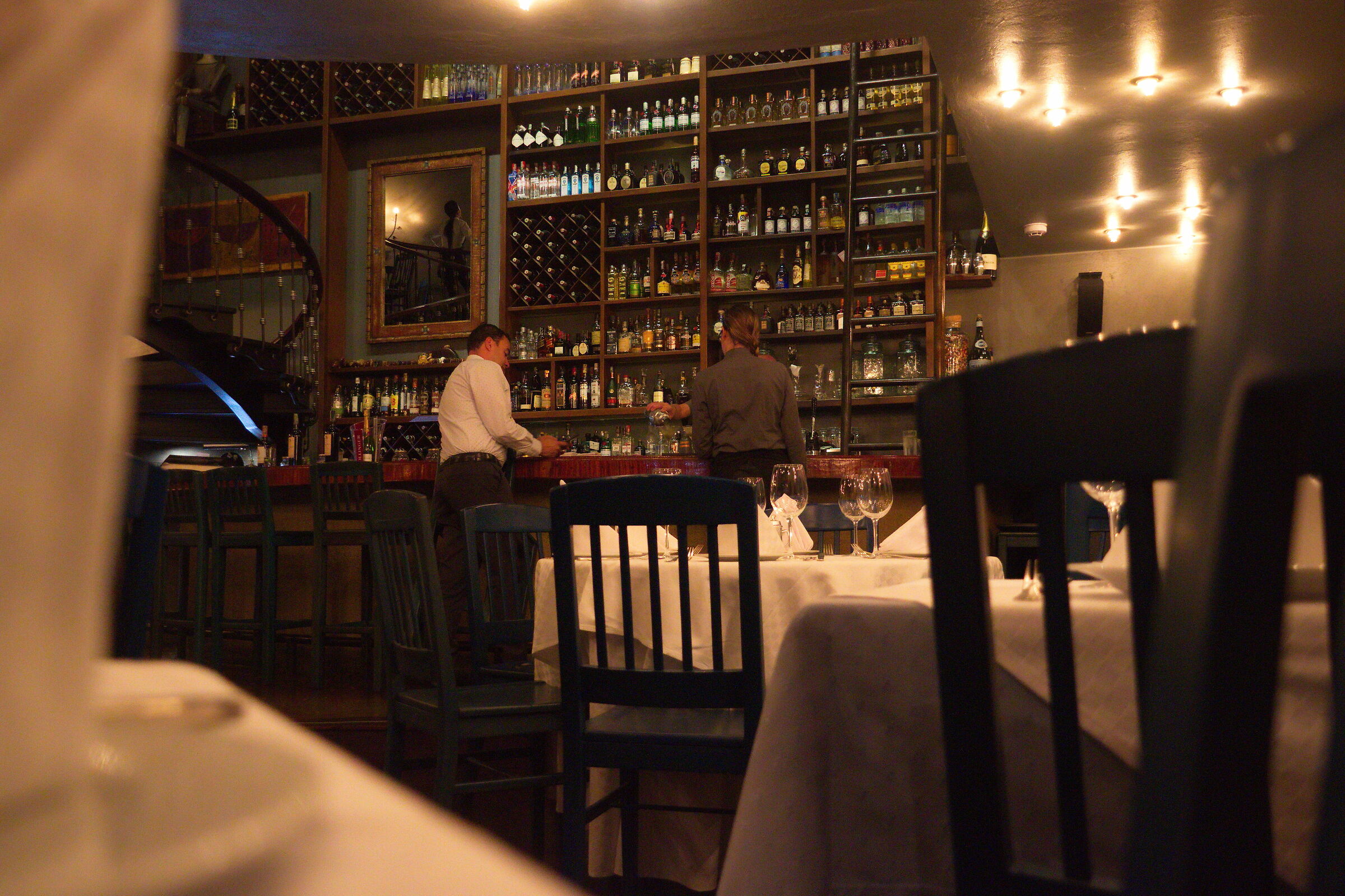 An evening in the restaurant
