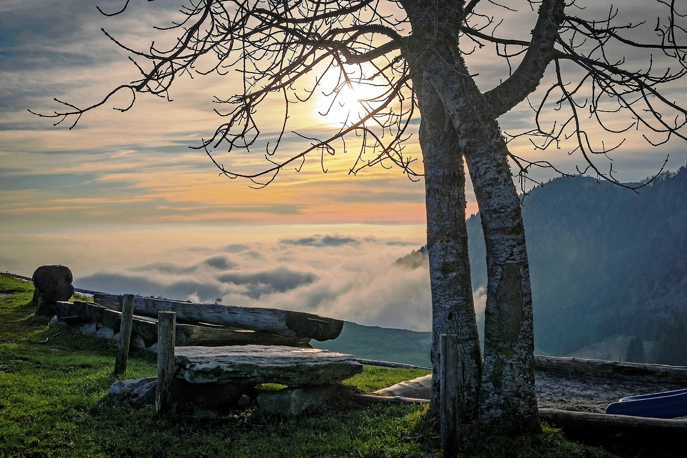 Treviso prealps in winter