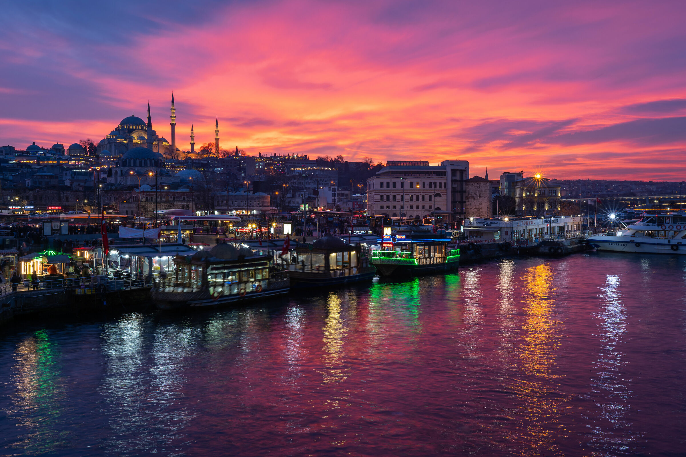 Tramonto sul corno d'oro