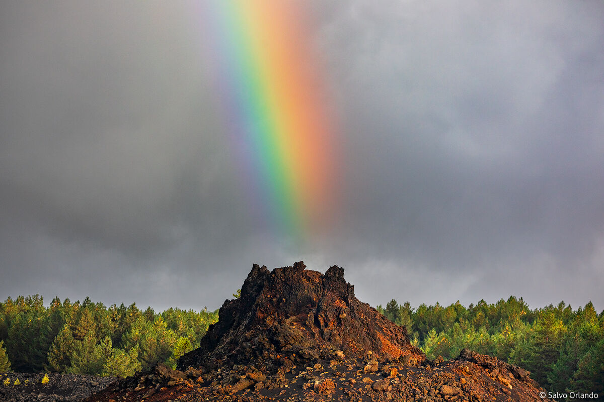 Volcanic rainbow