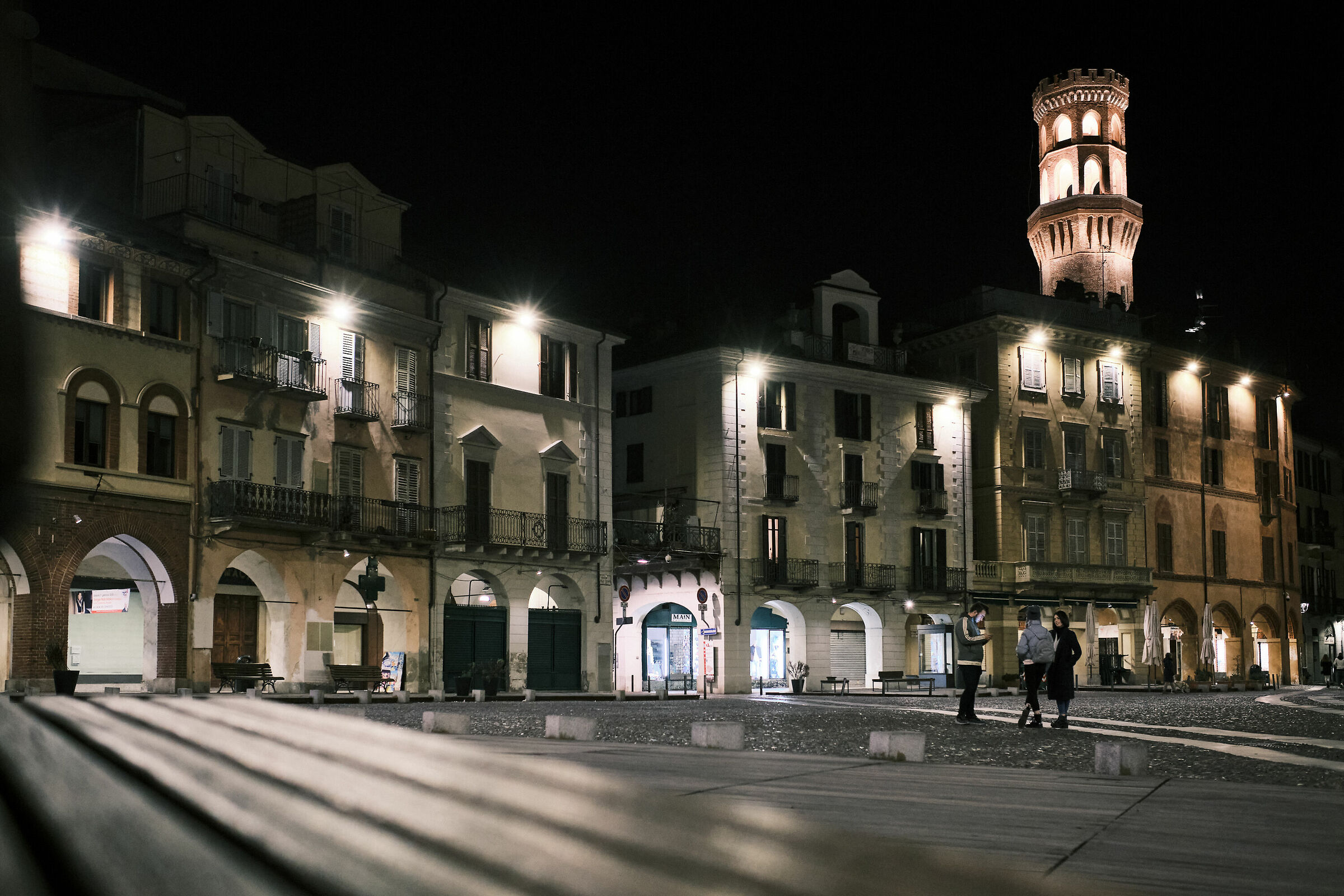 Vercelli, serata invernale.