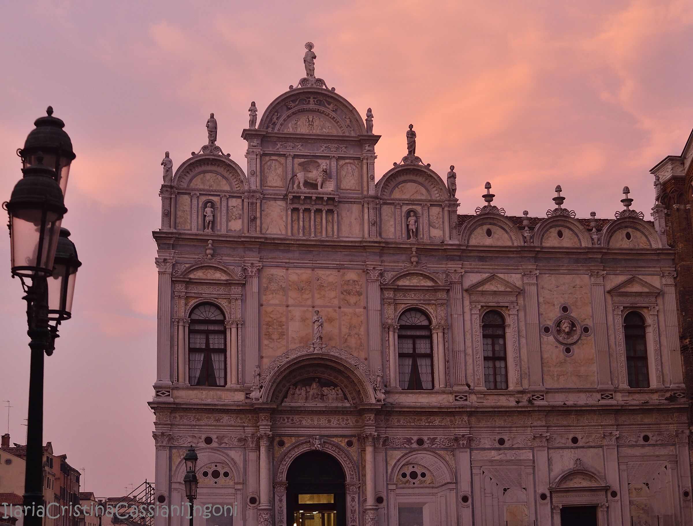 St. Mark's Hospital at sunset