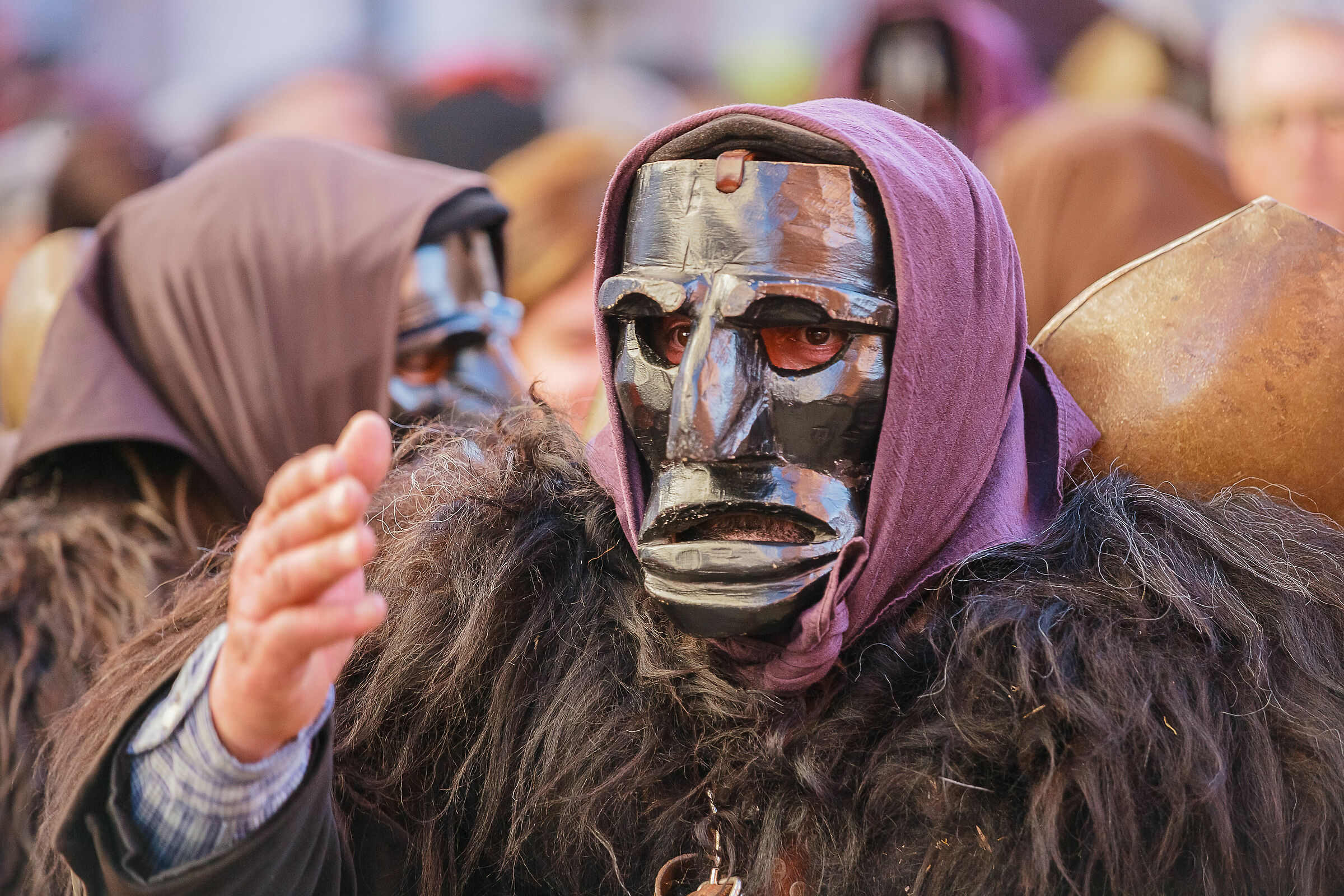 Sardegna.Carnevale di Mamoiada 2020.Mamuthones.